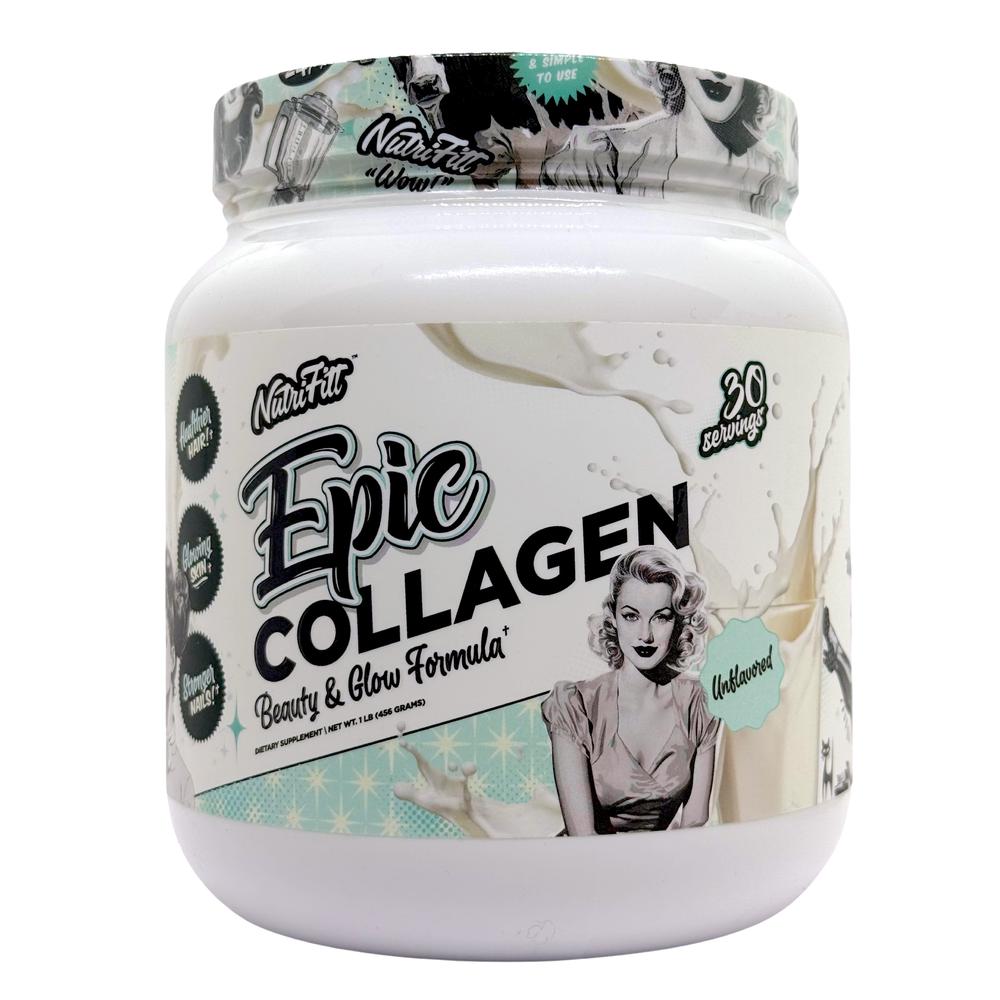Epic Collagen Colágeno Bovino Tipo 1 Y 2 Sin Sabor 30 Serv Nutrifitt