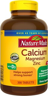 Foto 2 | Suplemento de Calcio Magnesio y Zinc Nature Made con Vitamina D - Venta Internacional