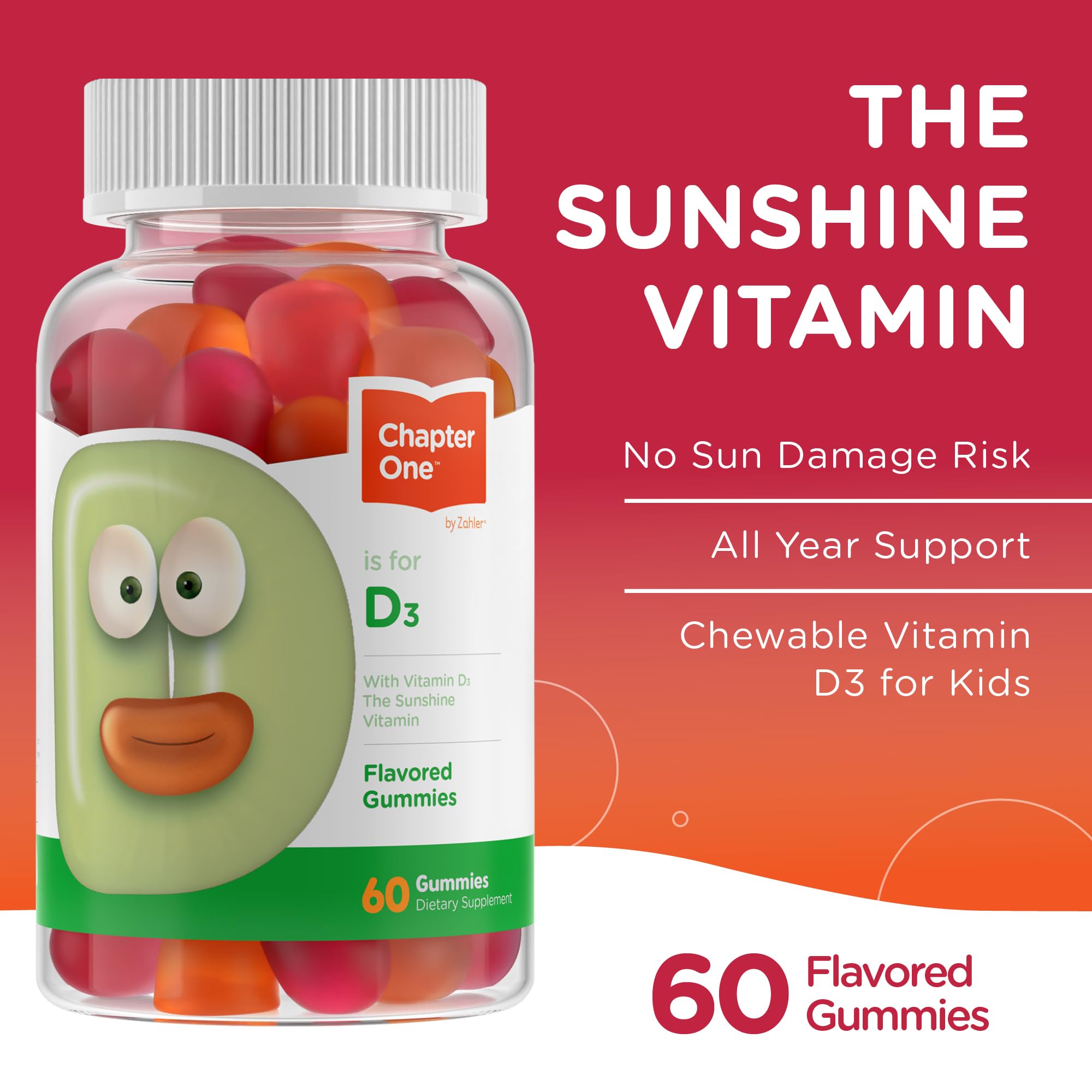 Foto 2 | Gomitas de Vitamina D Zahler Chapter One 1000 Ui para Niños y Adultos - Venta Internacional