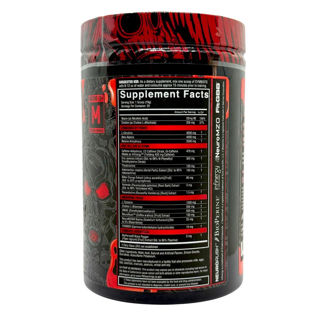 Foto 3 pulgar | Preentreno Symbiote 380 G Maniacal Melon (sandía Ácida) Nutrifitt
