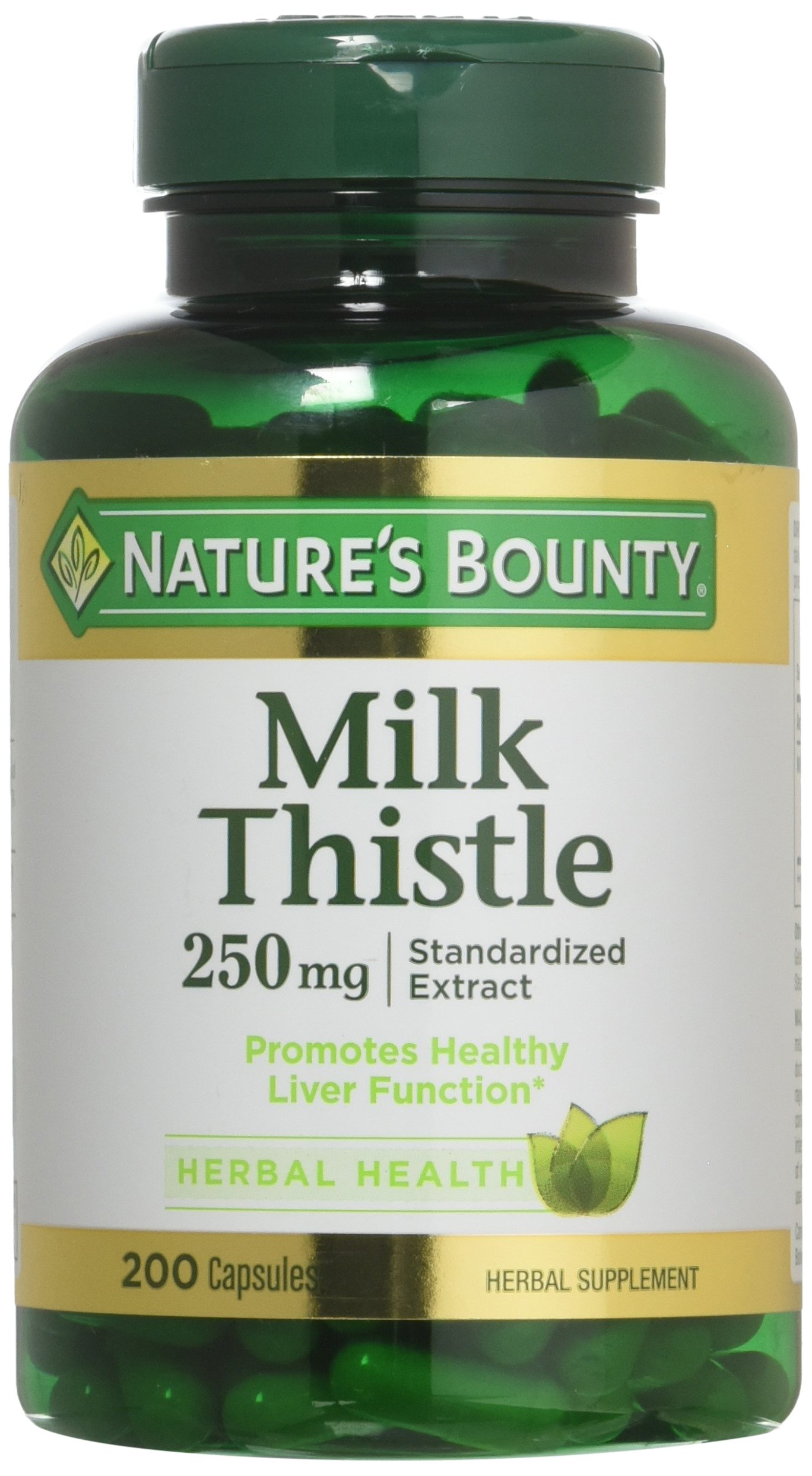 Foto 2 pulgar | Suplemento Nature's Bounty Milk Thistle 250 Mg 200 Cápsulas - Venta Internacional.