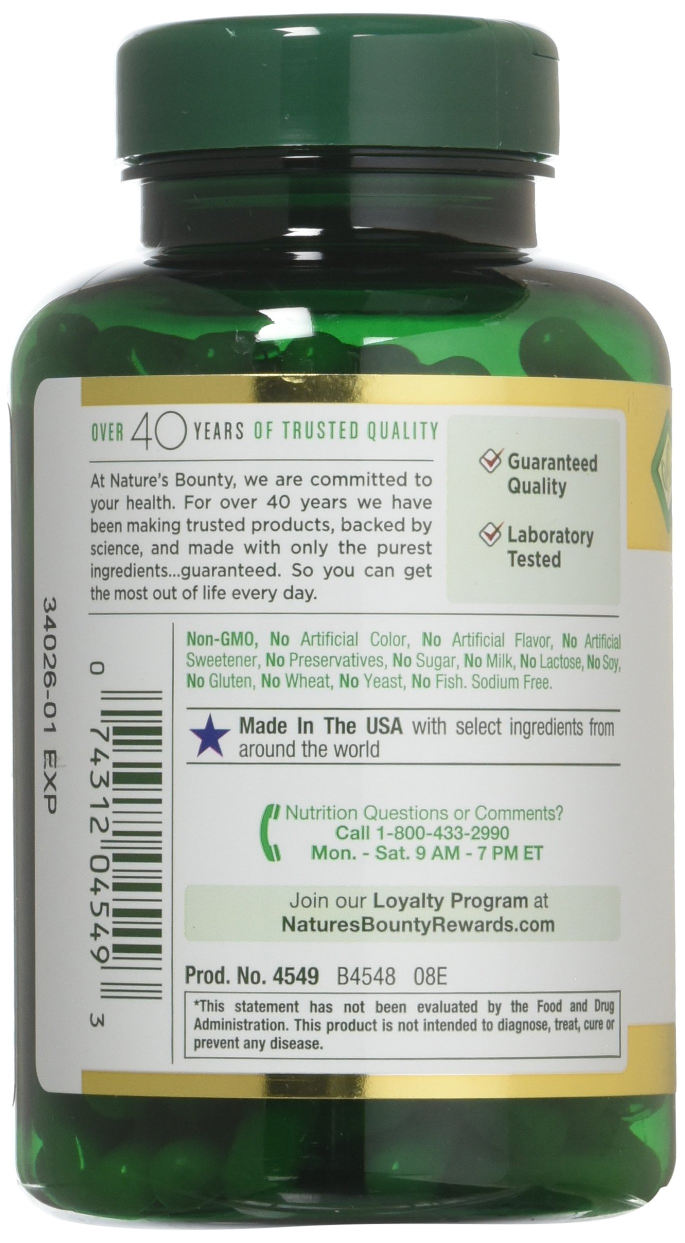 Foto 3 pulgar | Suplemento Nature's Bounty Milk Thistle 250 Mg 200 Cápsulas - Venta Internacional.