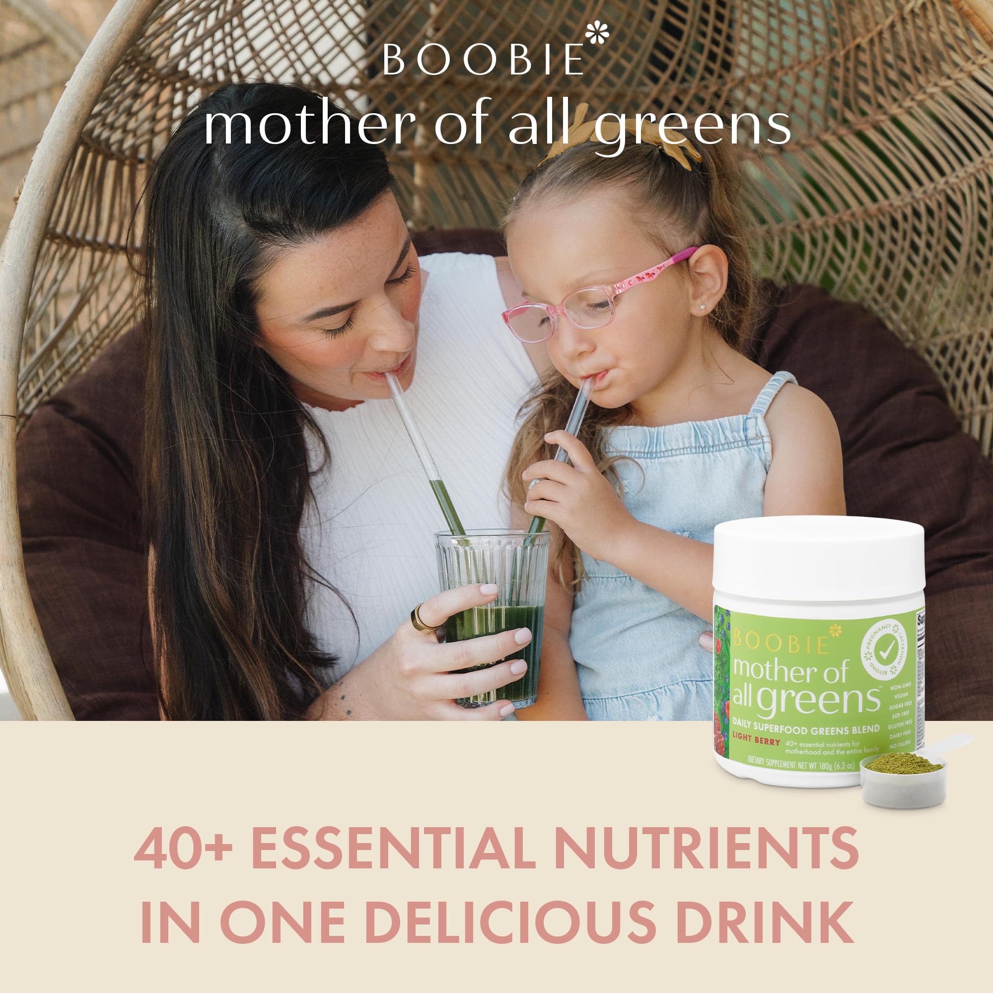 Foto 3 pulgar | Super Greens Powder Boobie Mother Of All Greens, 30 Porciones - Venta Internacional.
