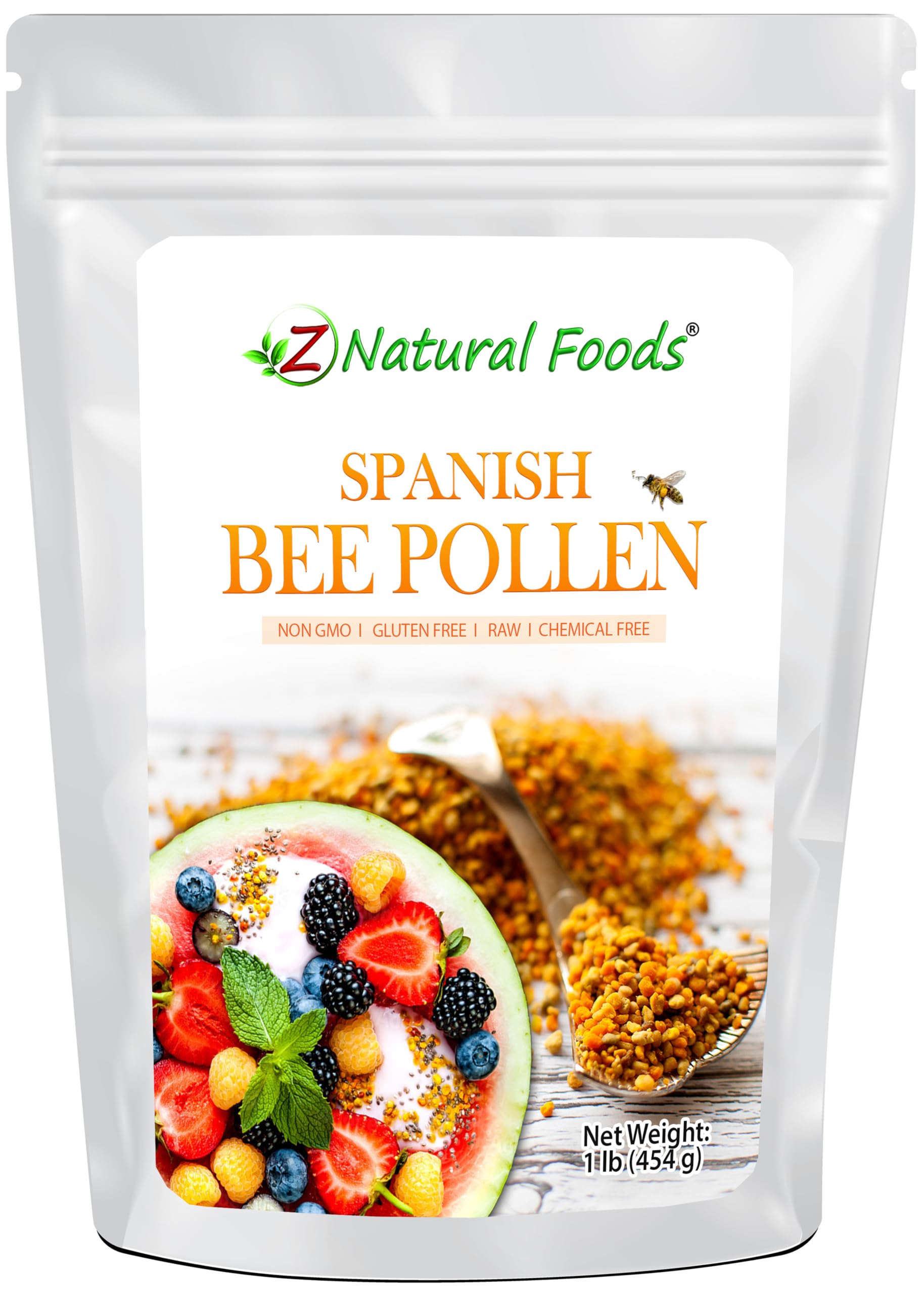 Foto 2 pulgar | Gránulos De Polen De Abeja Z Natural Foods Premium 454 G España - Venta Internacional.