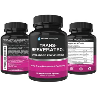 Foto 4 | Suplemento Purest Vantage Resveratrol 1400 Mg 60 Cápsulas - Venta Internacional