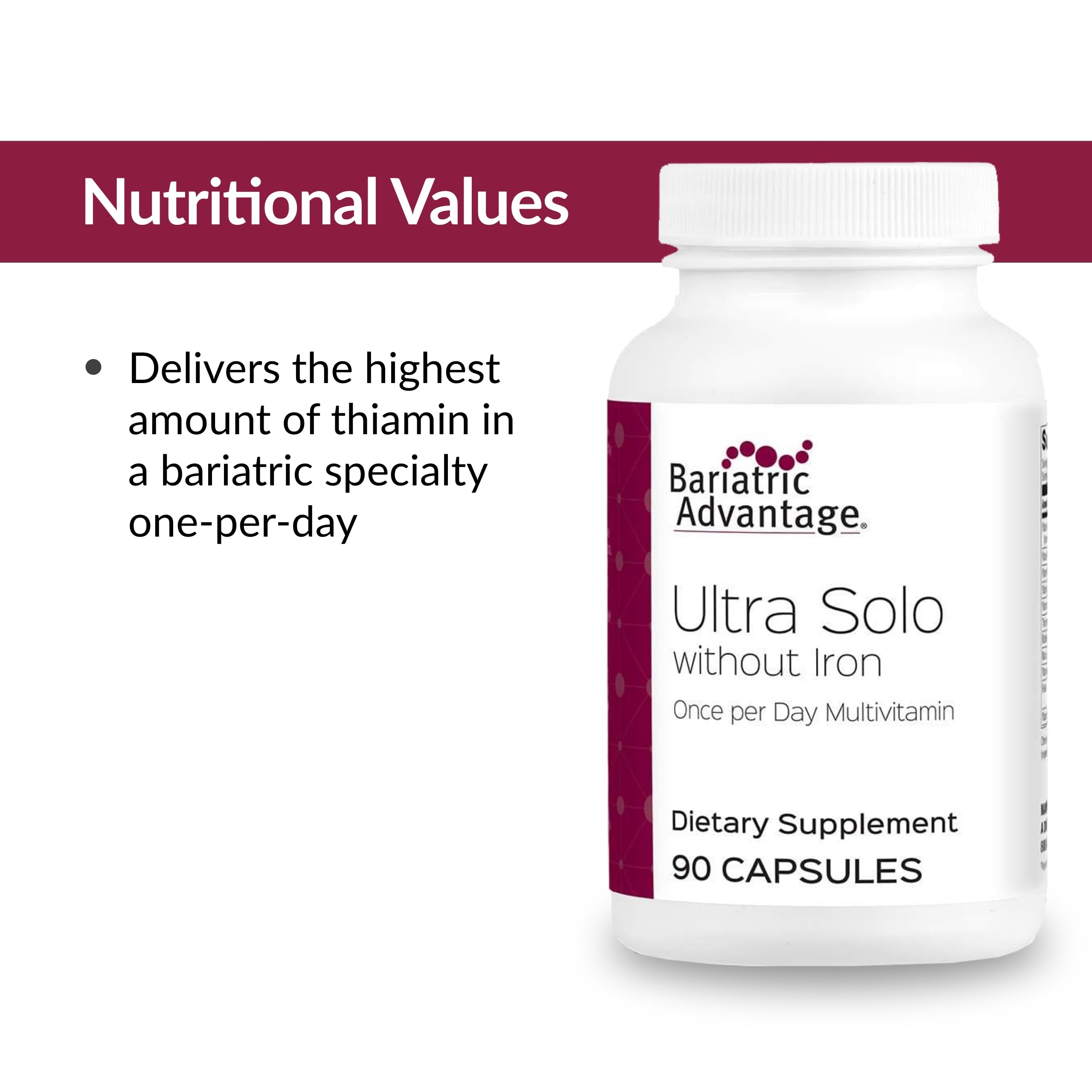 Foto 5 | Suplemento Multivitamínico Bariatric Advantage Ultra Solo 90 Cápsulas - Venta Internacional.