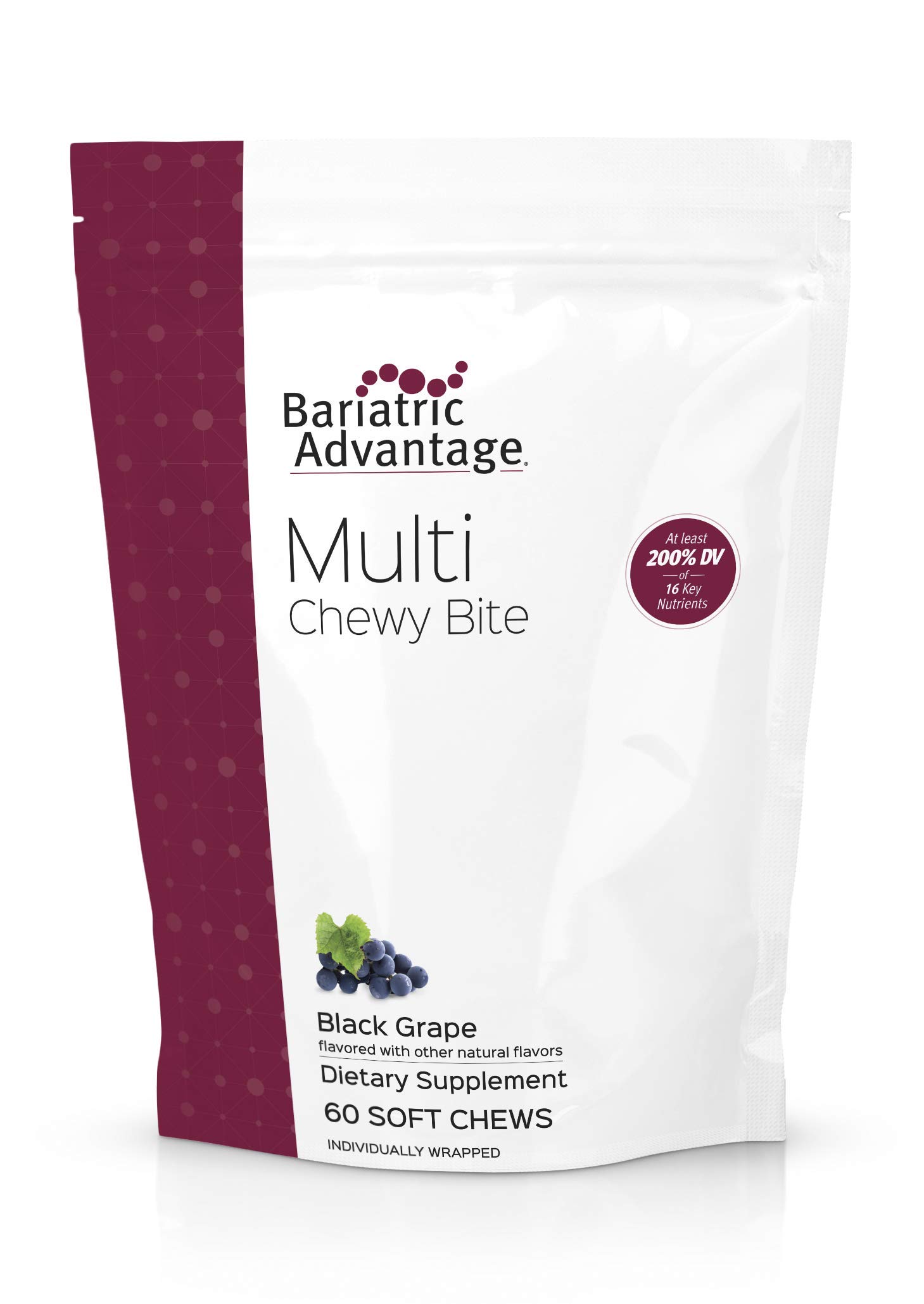 Foto 1 | Multivitamínico Masticable Bariatric Advantage Black Uva 60 Tabletas - Venta Internacional