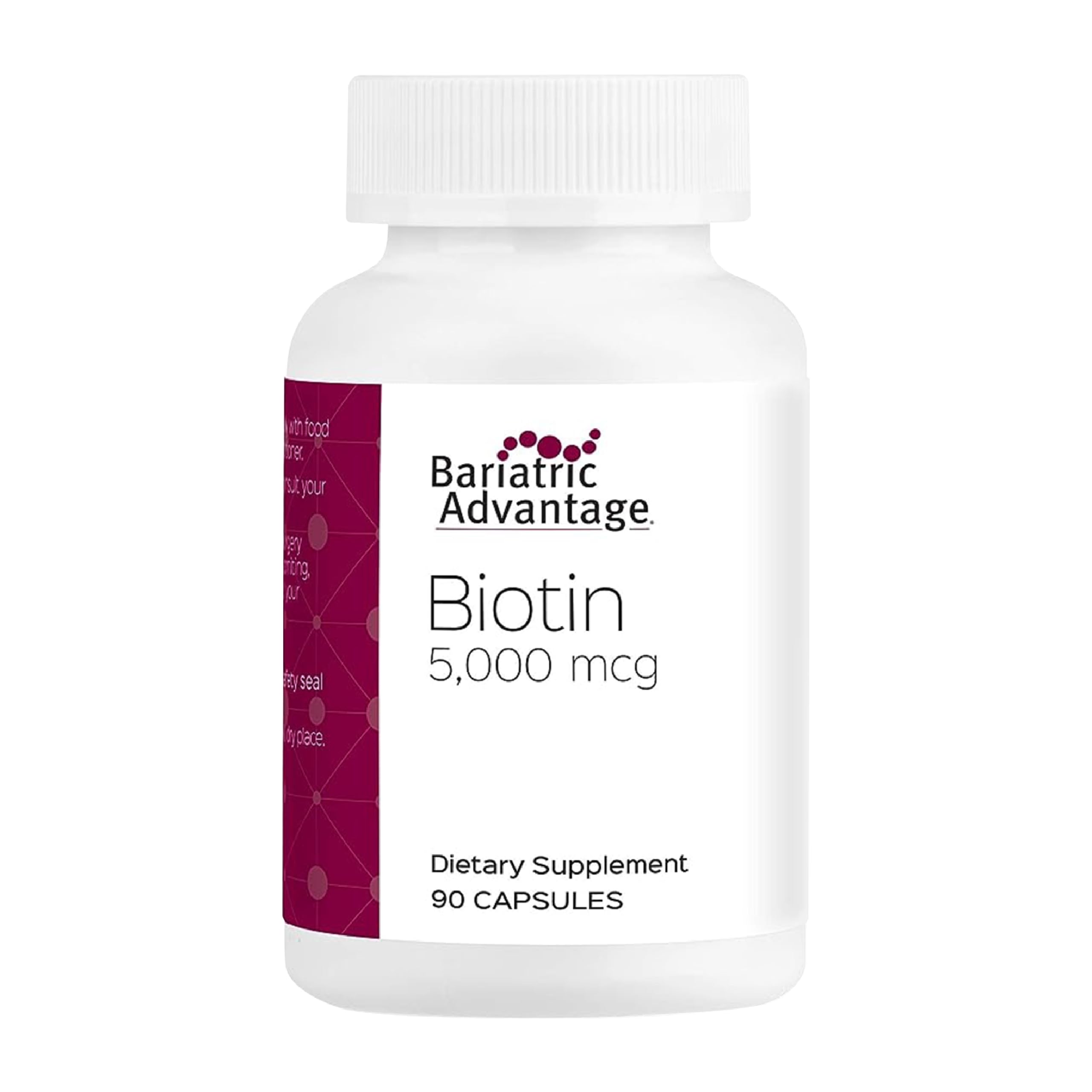 Foto 2 pulgar | Suplemento Bariatric Advantage Con Biotina, 5000 Mcg, 90 Cápsulas - Venta Internacional.