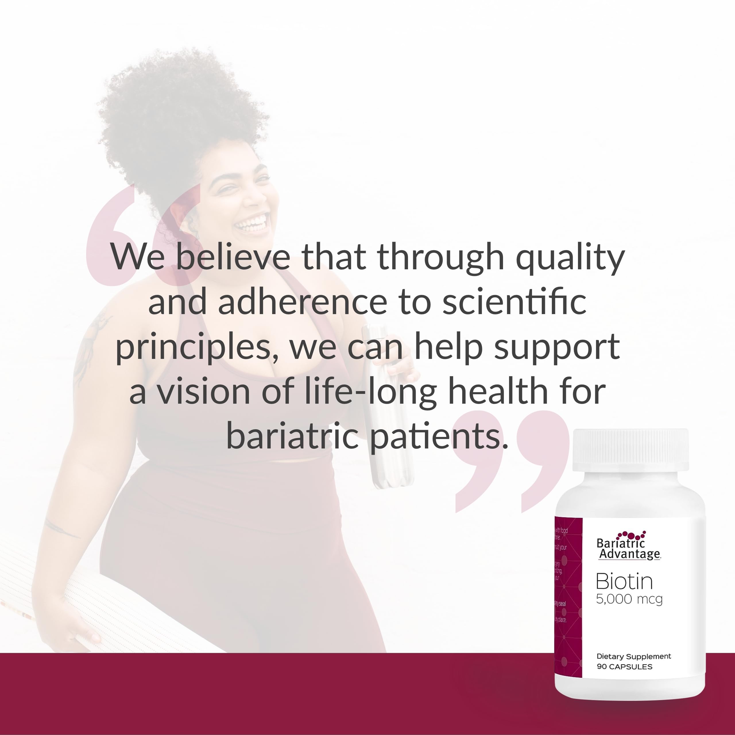 Foto 7 | Suplemento Bariatric Advantage Con Biotina, 5000 Mcg, 90 Cápsulas - Venta Internacional.