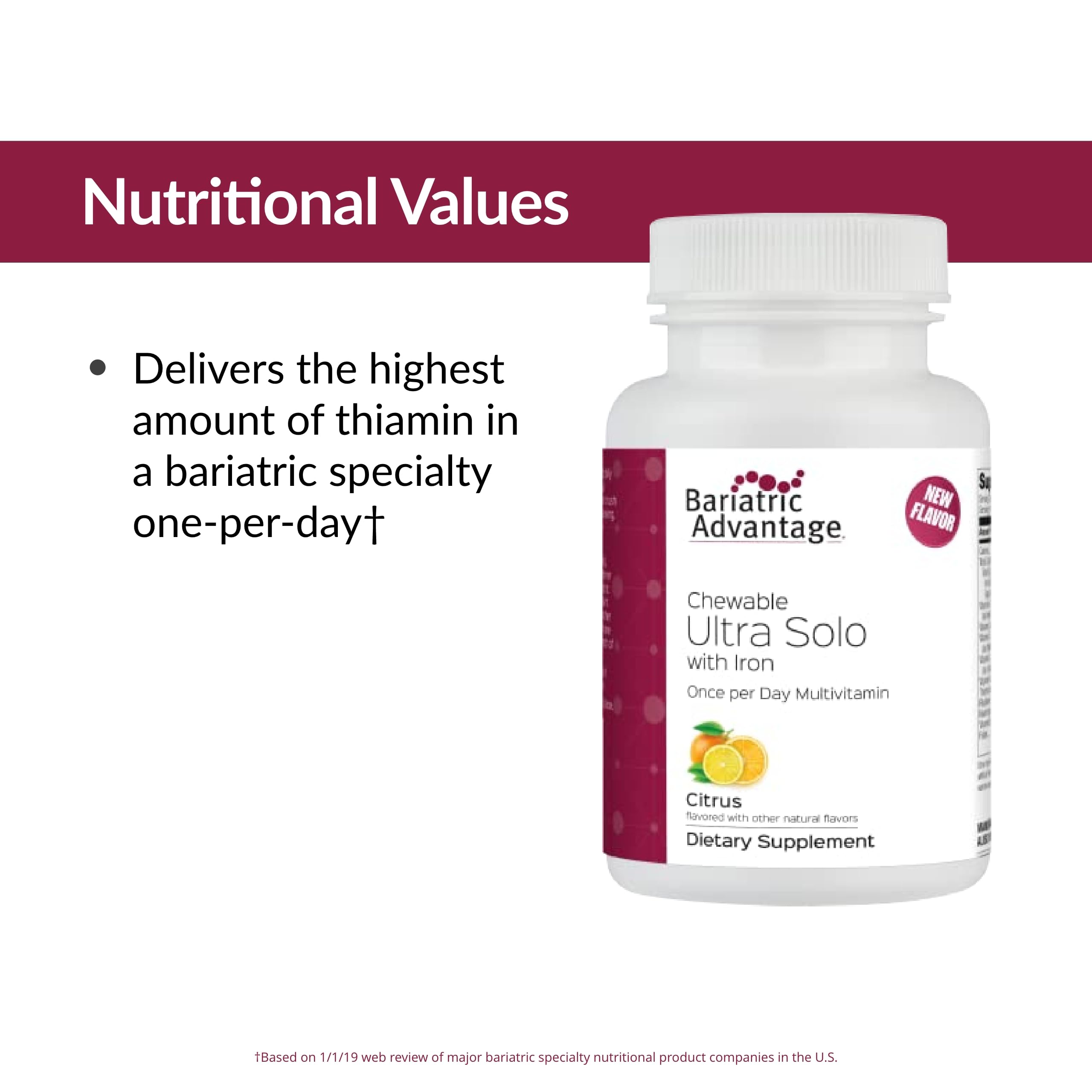 Foto 6 pulgar | Suplemento Bariatric Advantage Chewable Ultra Solo Con Hierro - Venta Internacional.