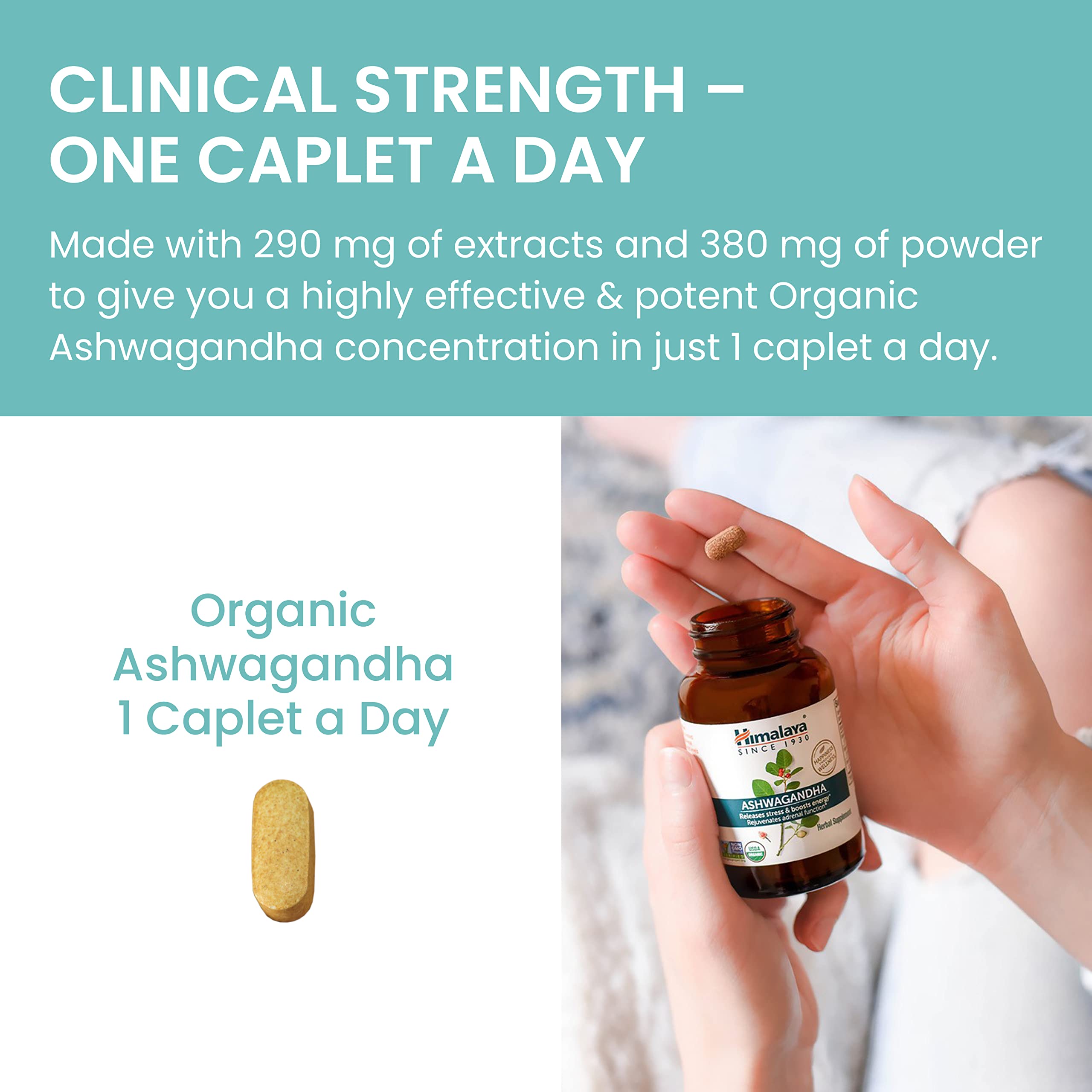 Foto 7 pulgar | Suplemento De Ashwagandha Orgánica Del Himalaya 670 Mg 60 Cápsulas X2 - Venta Internacional.