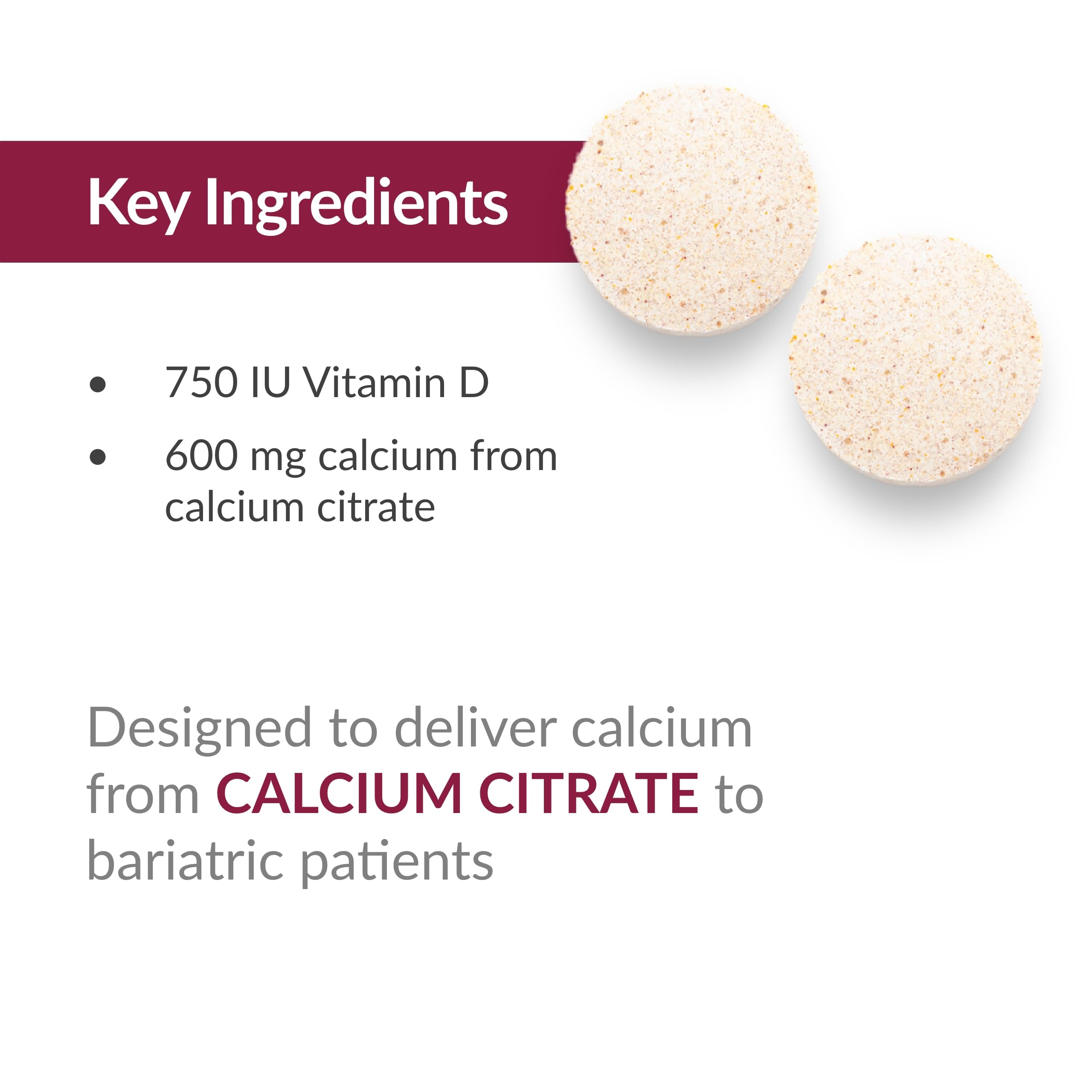 Foto 7 pulgar | Suplemento De Citrato De Calcio Bariatric Advantage 600 Mg - 180 Tabletas - Venta Internacional.