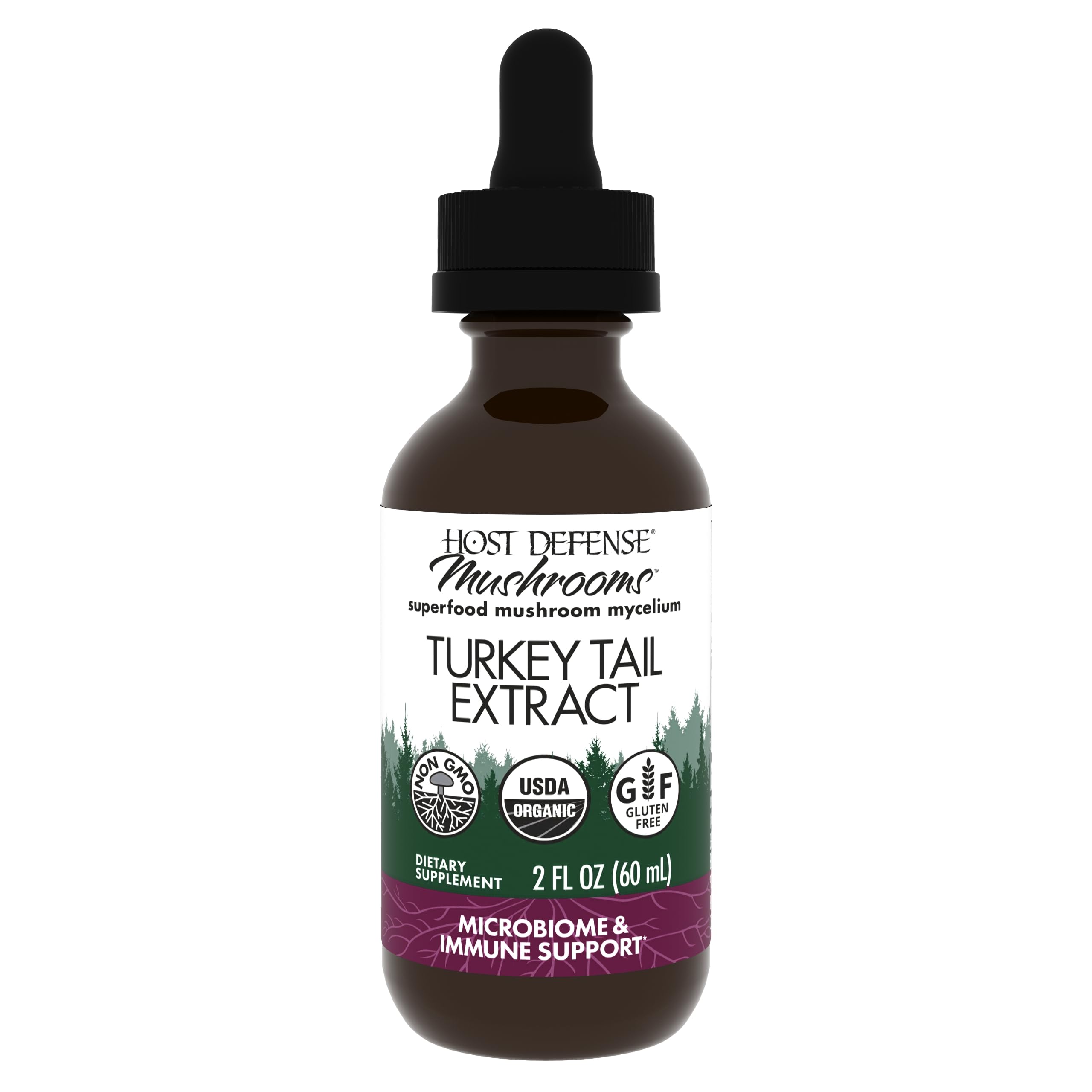 Suplemento Extracto de Cola de Pavo Host Defense 60 ml - Venta Internacional