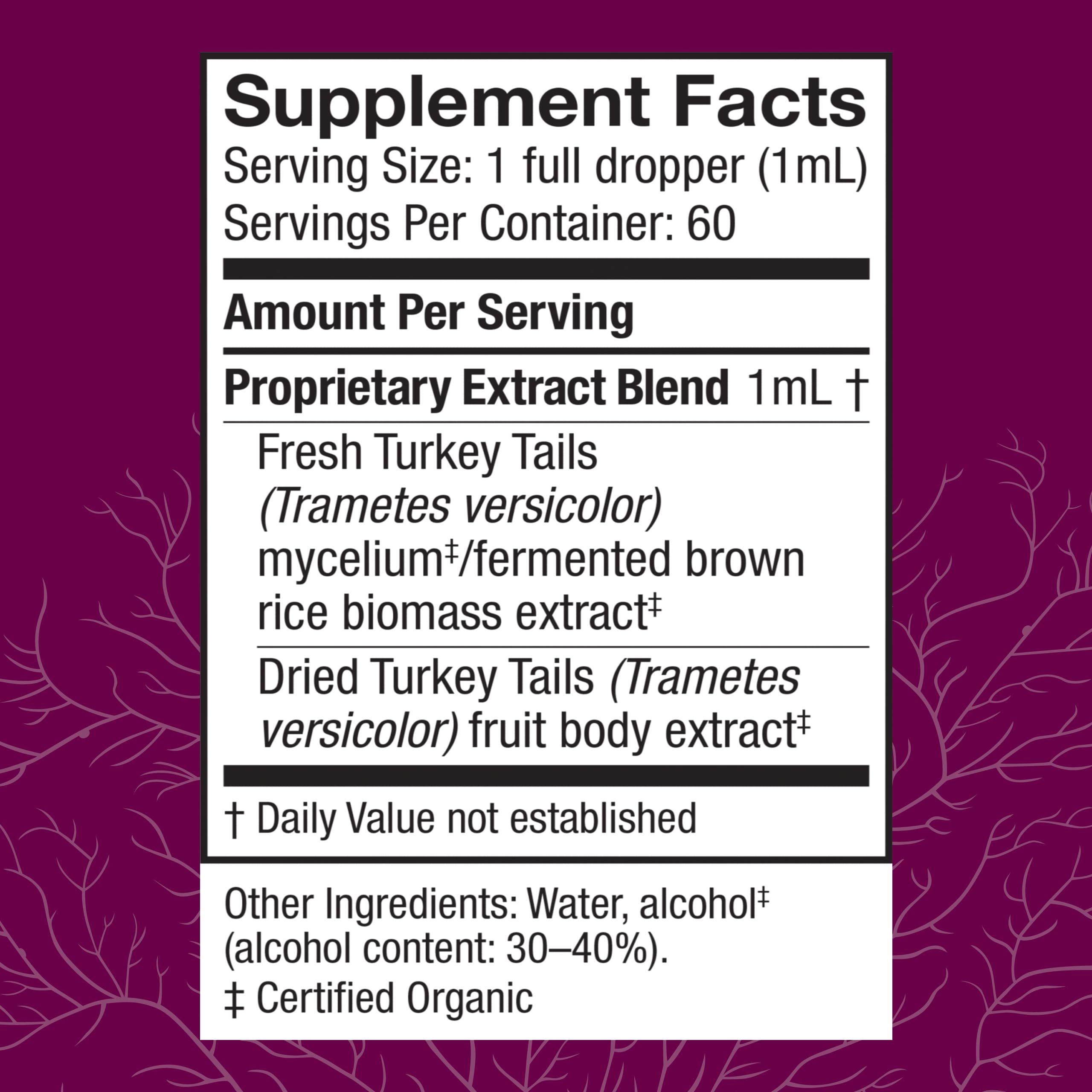 Foto 3 pulgar | Suplemento Extracto de Cola de Pavo Host Defense 60 ml - Venta Internacional