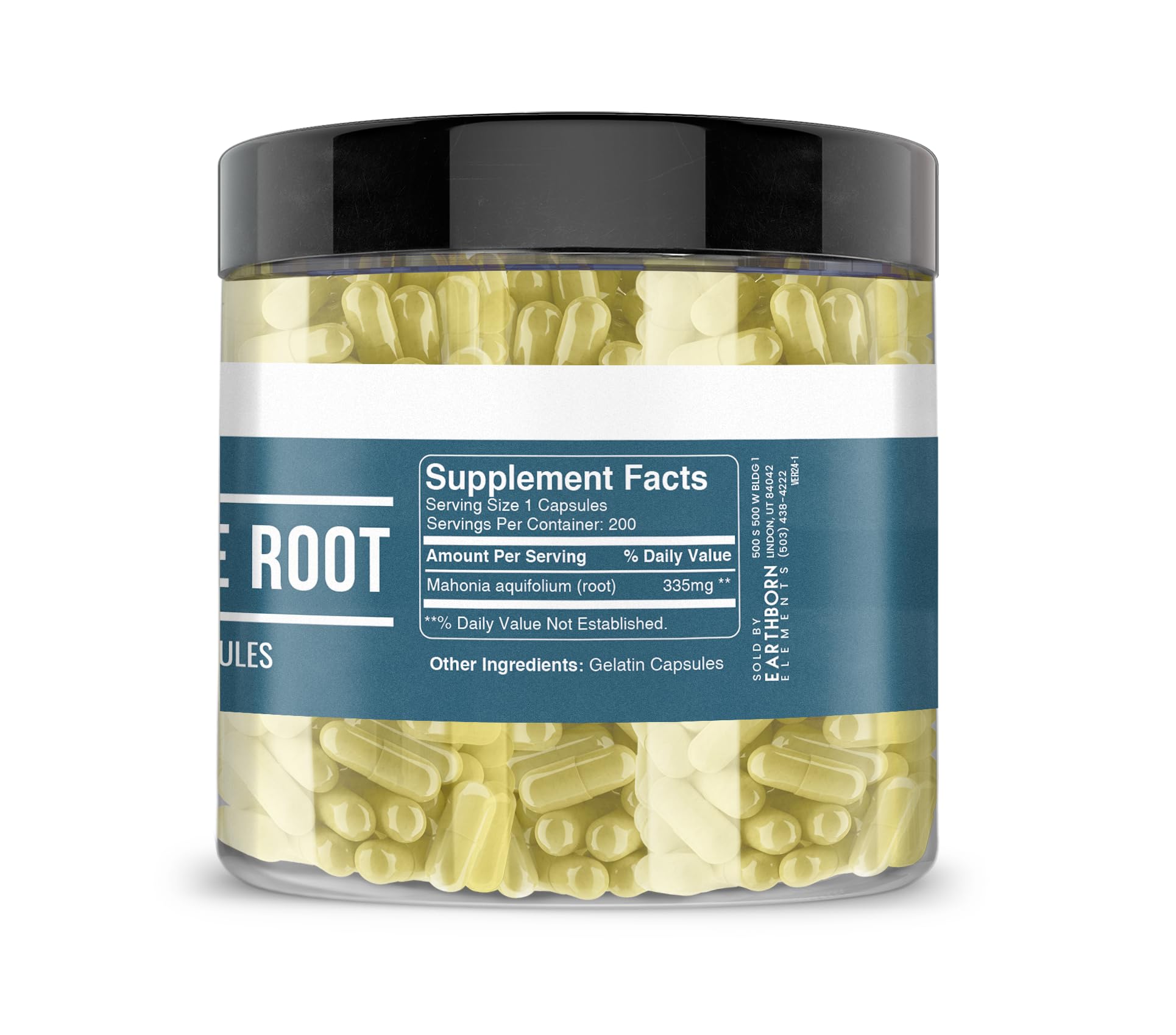 Foto 2 | Suplemento Dietético Earthborn Elements Oregon Grape Root 200 Cápsulas - Venta Internacional.