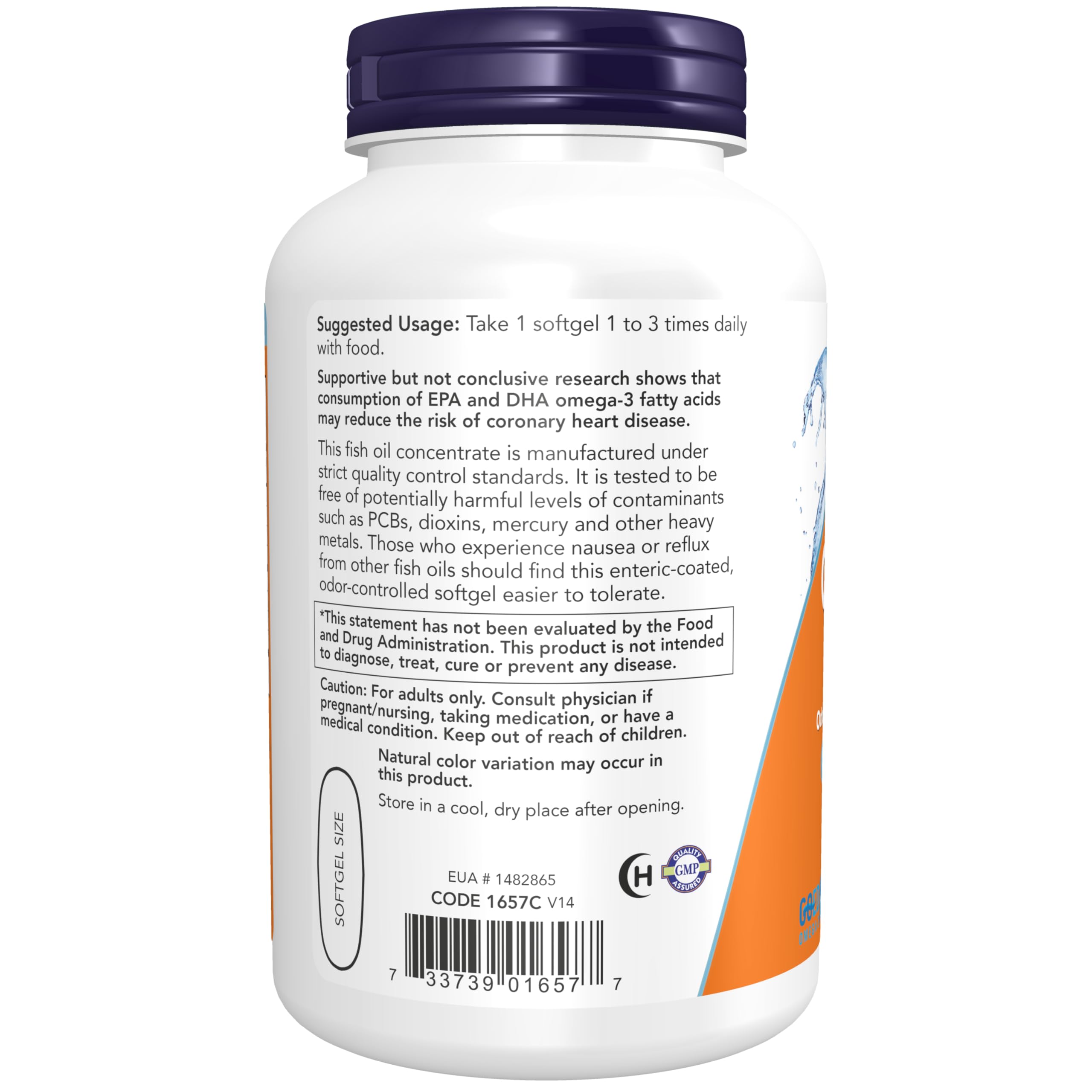 Foto 4 pulgar | Suplementos Now Foods Omega-3 180 Epa/ 120 Dha 180 Cápsulas Blandas - Venta Internacional.