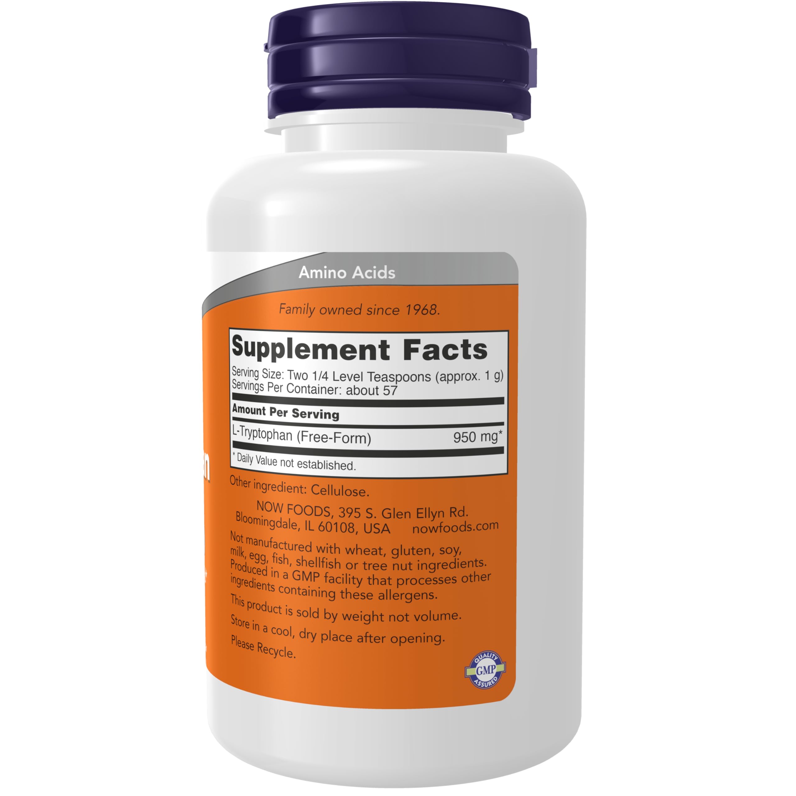 Foto 3 pulgar | Supplement Now L-triptófano En Polvo, 60 Ml, Favorece La Relajación - Venta Internacional.