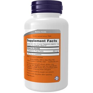 Foto 2 | Supplement Now L-triptófano En Polvo, 60 Ml, Favorece La Relajación - Venta Internacional.