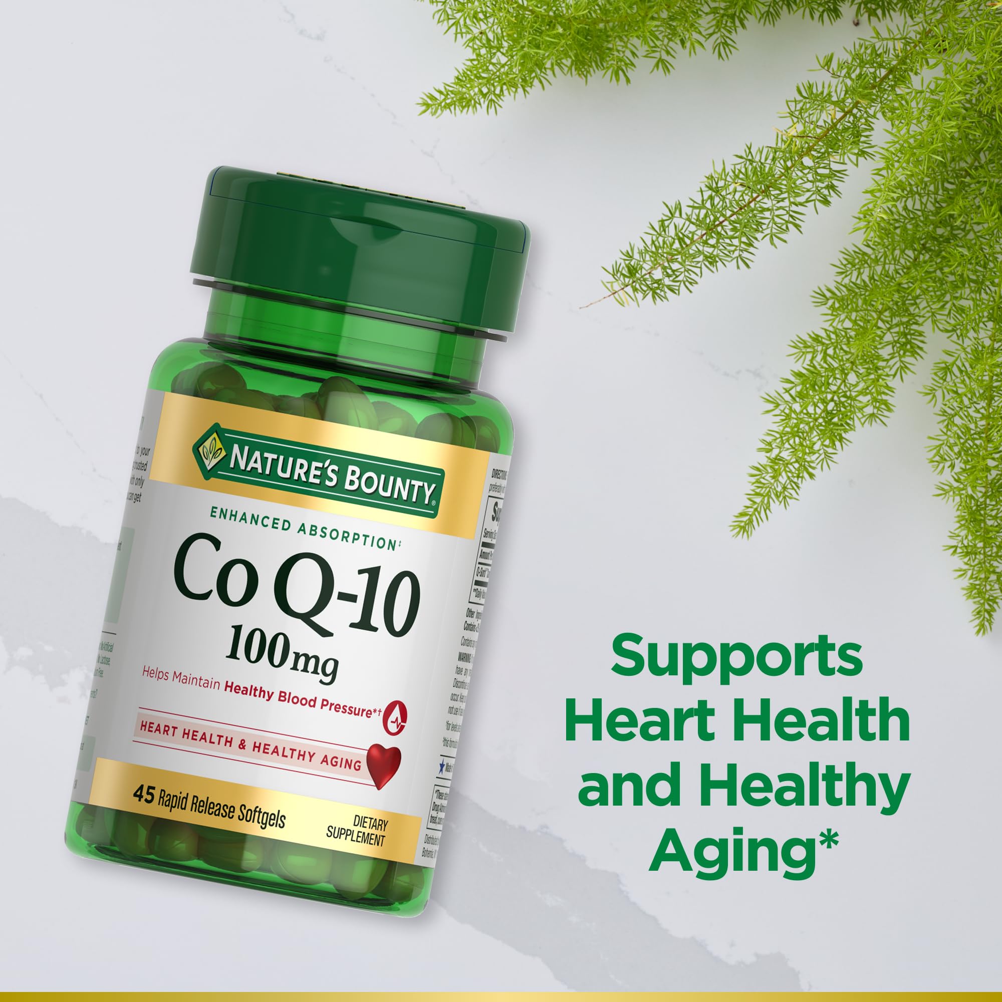 Foto 5 pulgar | Suplemento Nature's Bounty Coq10 100 Mg Para La Salud Del Corazón, 45 Cápsulas Blandas - Venta Internacional.