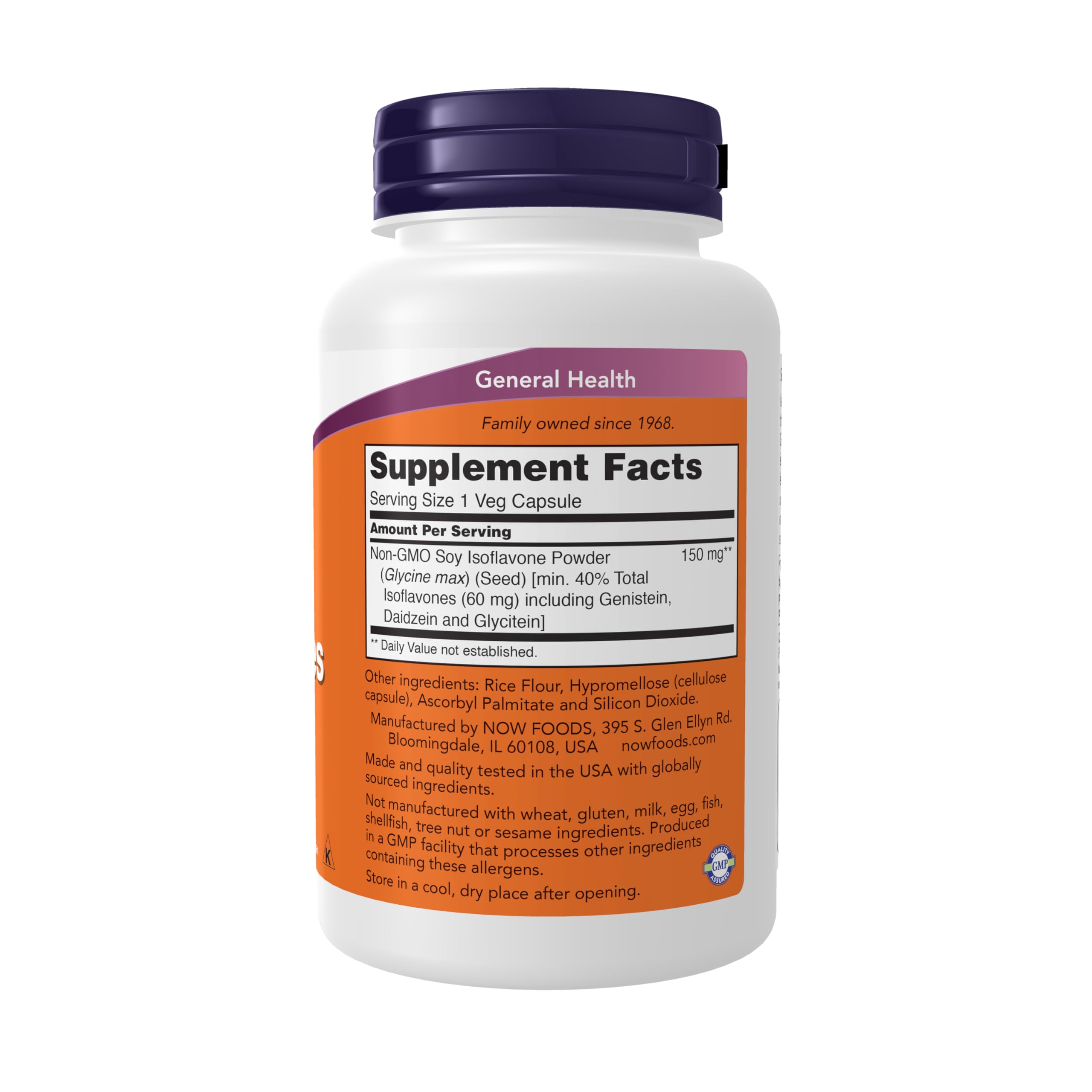Foto 3 pulgar | Supplements Now Foods, Isoflavonas De Soja, 60 Mg, 120 Cápsulas Vegetarianas - Venta Internacional.
