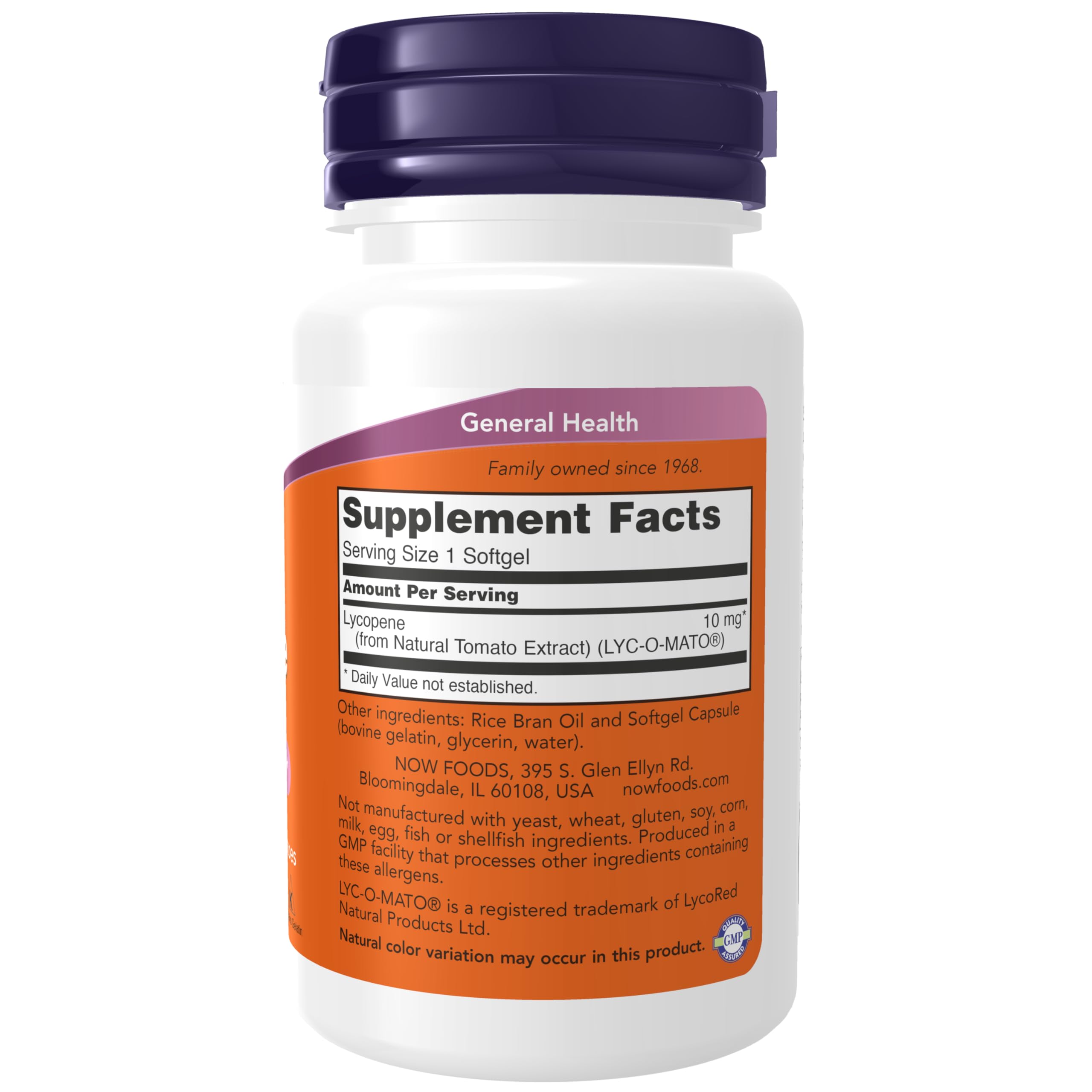 Foto 3 pulgar | Suplementos Now De Licopeno, 10 Mg Con Extracto Natural, 60 Cápsulas Blandas - Venta Internacional.