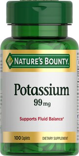 Foto 1 | Suplemento Nature's Bounty Potassium 99 Mg 100 Comprimidos - Venta Internacional.