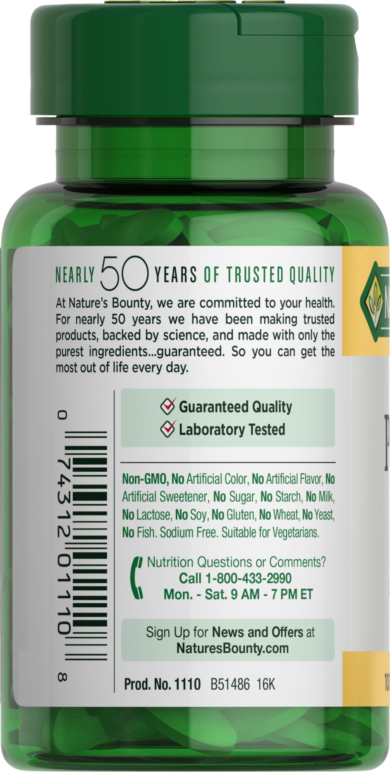 Foto 5 pulgar | Suplemento Nature's Bounty Potassium 99 Mg 100 Comprimidos - Venta Internacional.