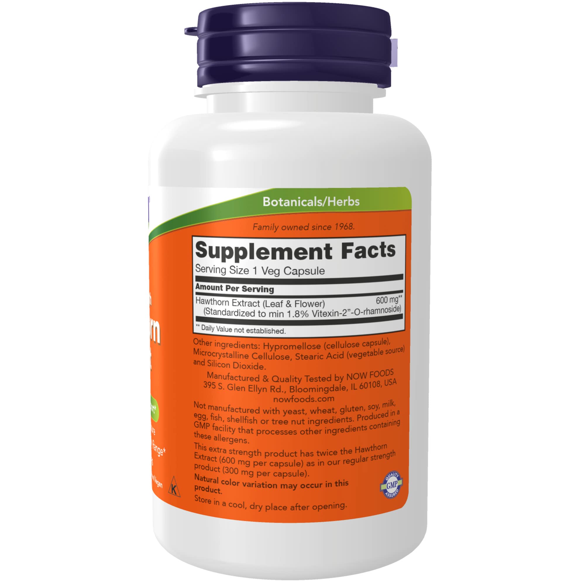 Foto 3 pulgar | Suplementos Now Foods Extracto De Espino Blanco 600 Mg 90 Cápsulas Vegetarianas - Venta Internacional.
