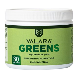 Foto 1 | Valara Greens Jugo Verde En Polvo Sabor Original, Sin Azúcar, Alto En Fibra, Ingredientes Naturales 270gr