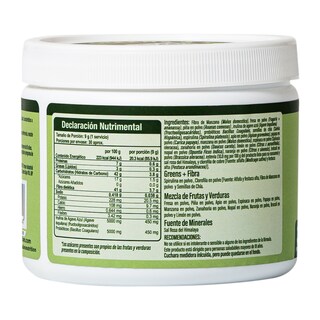 Foto 2 | Valara Greens Jugo Verde En Polvo Sabor Original, Sin Azúcar, Alto En Fibra, Ingredientes Naturales 270gr