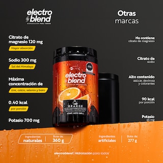 Foto 3 | Electrolitos En Polvo Sin Azúcar Añadida | 60 Servicios | Más De 80 Minerales | 360 Gramos | Sabor Naranja | B Life.