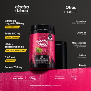 Foto 3 | Electrolitos En Polvo Sin Azúcar Añadida | 60 Servicios | Más De 80 Minerales | 360 Gramos | Sabor Frambuesa | B Life.