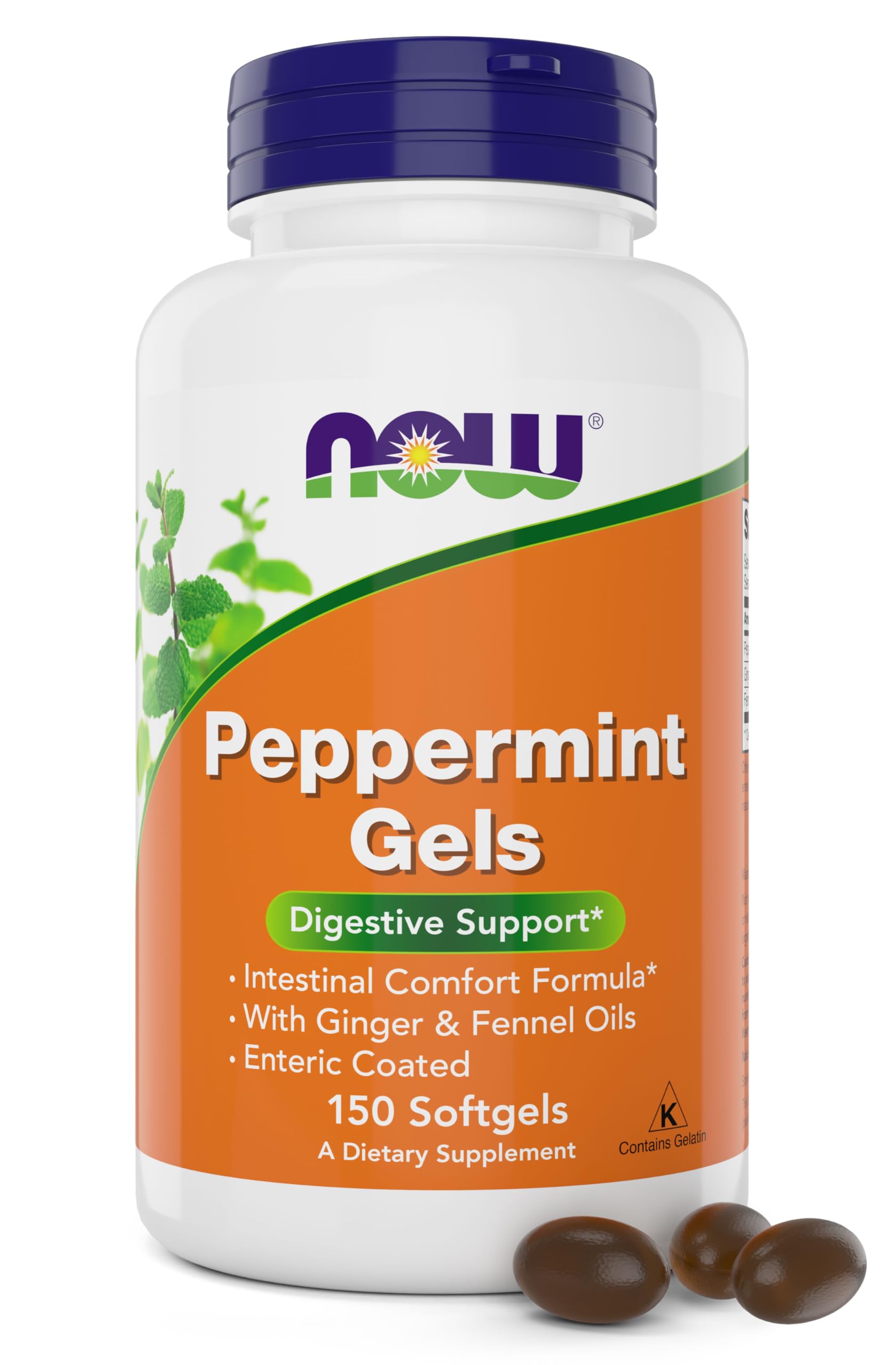 Geles De Menta Con Jengibre E Hinojo Supplement Now Foods 150 Cápsulas Blandas - Venta Internacional.