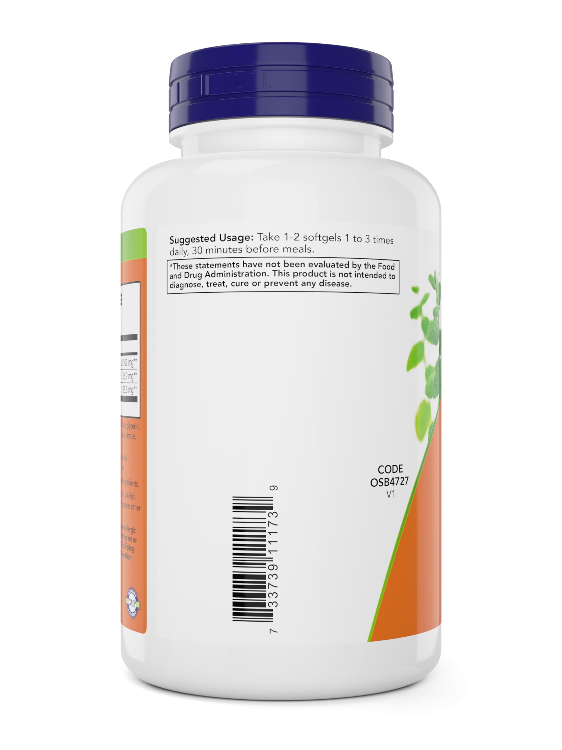 Foto 5 | Geles De Menta Con Jengibre E Hinojo Supplement Now Foods 150 Cápsulas Blandas - Venta Internacional.