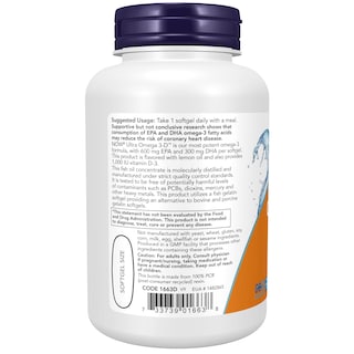 Foto 3 | Aceite De Pescado Ultra Omega 3-d™ De Supplement Now Con Vitamina D-3 90 Cápsulas Blandas - Venta Internacional.