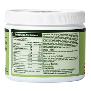 Foto 2 | Valara Greens Jugo Verde En Polvo Sabor Mango, Sin Azúcar, Alto En Fibra, Ingredientes Naturales 270gr
