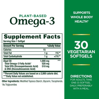 Foto 2 | Suplemento Nature's Bounty Omega 3 520 Mg 30 Cápsulas Blandas - Venta Internacional.