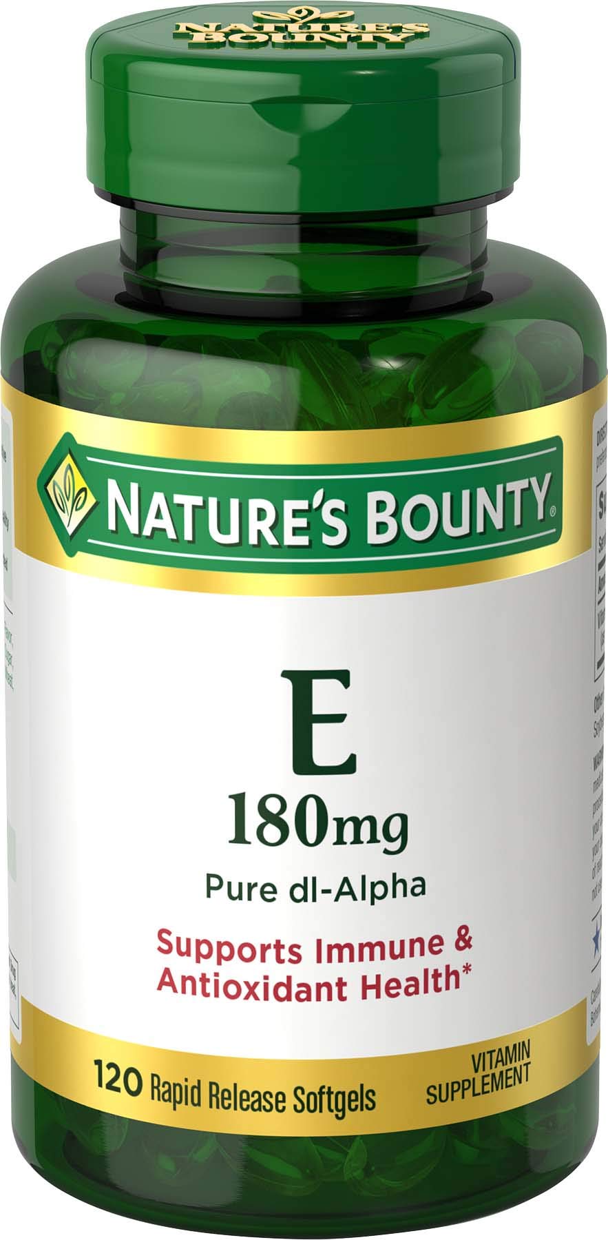 Cápsulas Blandas De Suplementos Y Píldoras De Vitamina E Nature's Bounty - Venta Internacional.