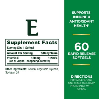 Foto 2 | Cápsulas Blandas De Suplementos Y Píldoras De Vitamina E Nature's Bounty - Venta Internacional.