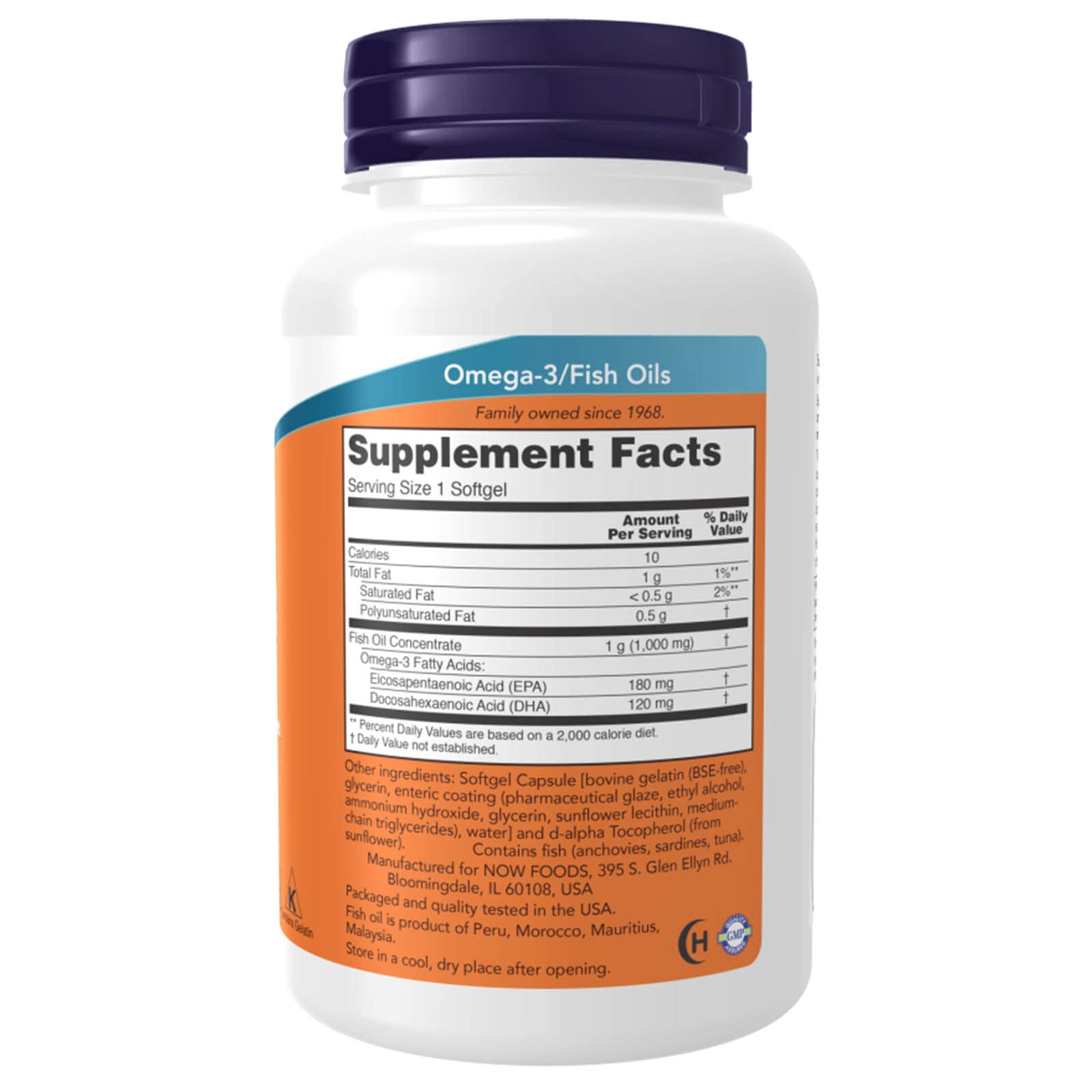 Foto 3 pulgar | Suplementos Now Foods Omega-3 180 Epa/ 120 Dha 90 Cápsulas Blandas - Venta Internacional.
