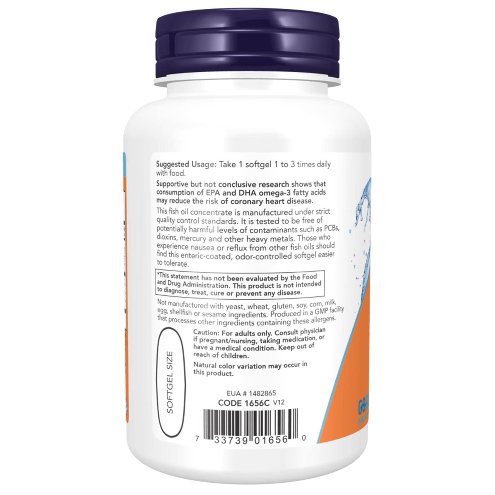 Foto 4 pulgar | Suplementos Now Foods Omega-3 180 Epa/ 120 Dha 90 Cápsulas Blandas - Venta Internacional.