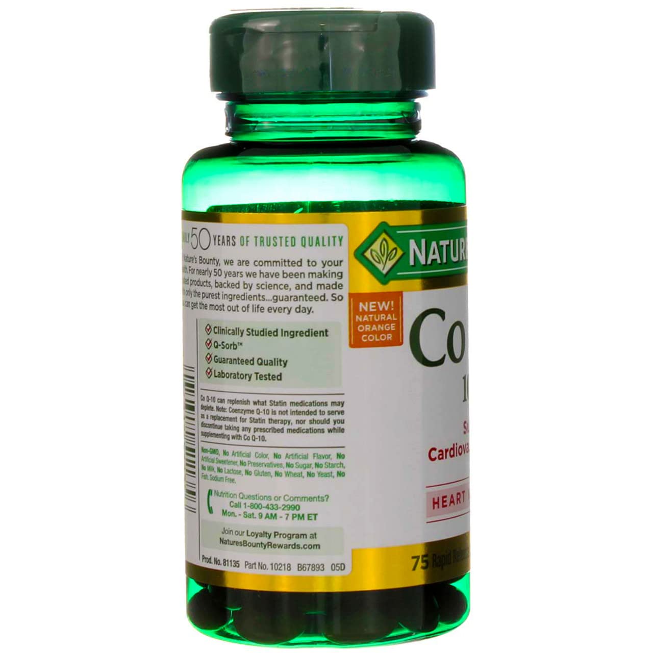 Foto 4 pulgar | Suplemento Nature's Bounty Co Q-10, Cápsulas Blandas De 100 Mg, 75 Unidades X 2 - Venta Internacional.
