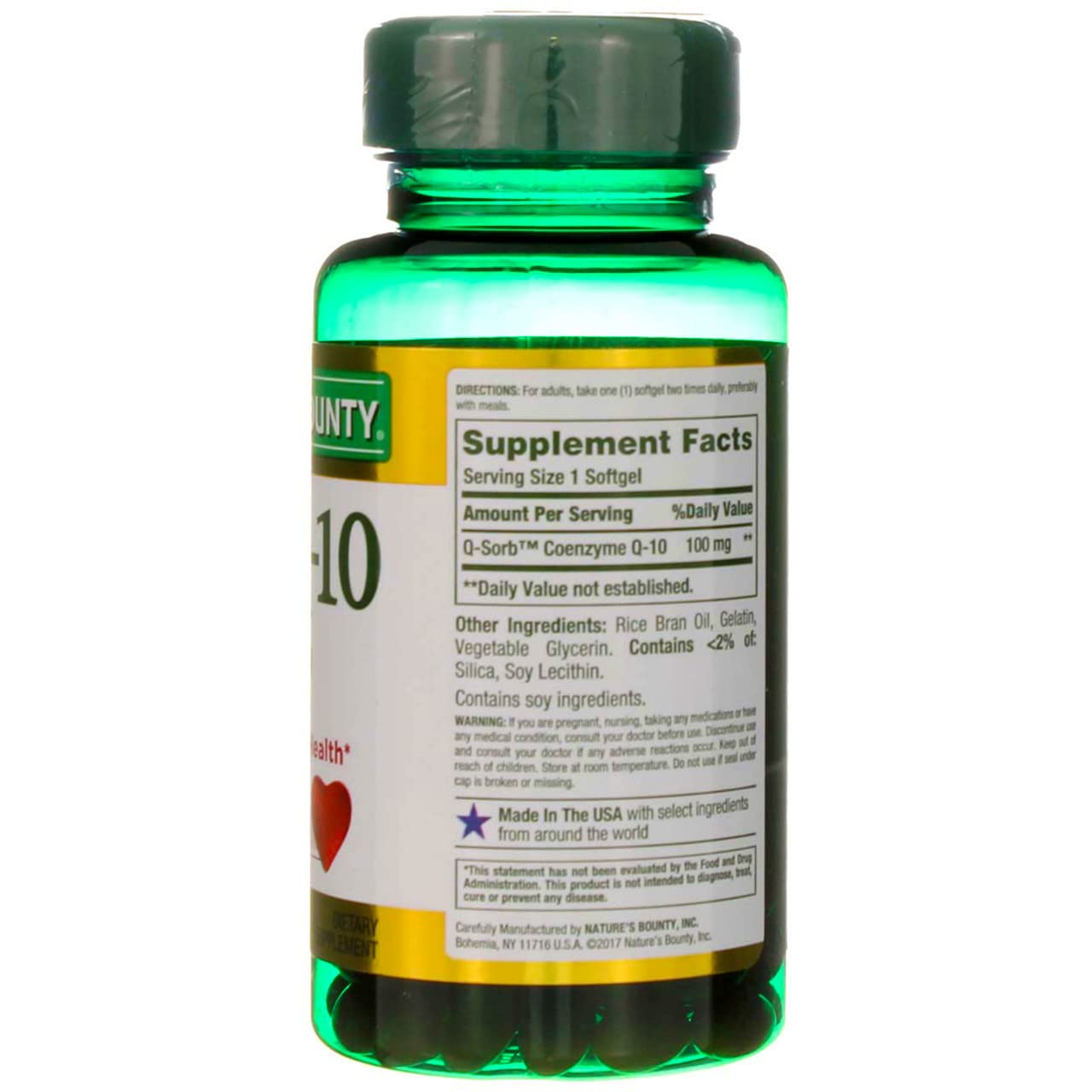 Foto 6 pulgar | Suplemento Nature's Bounty Co Q-10, Cápsulas Blandas De 100 Mg, 75 Unidades X 2 - Venta Internacional.