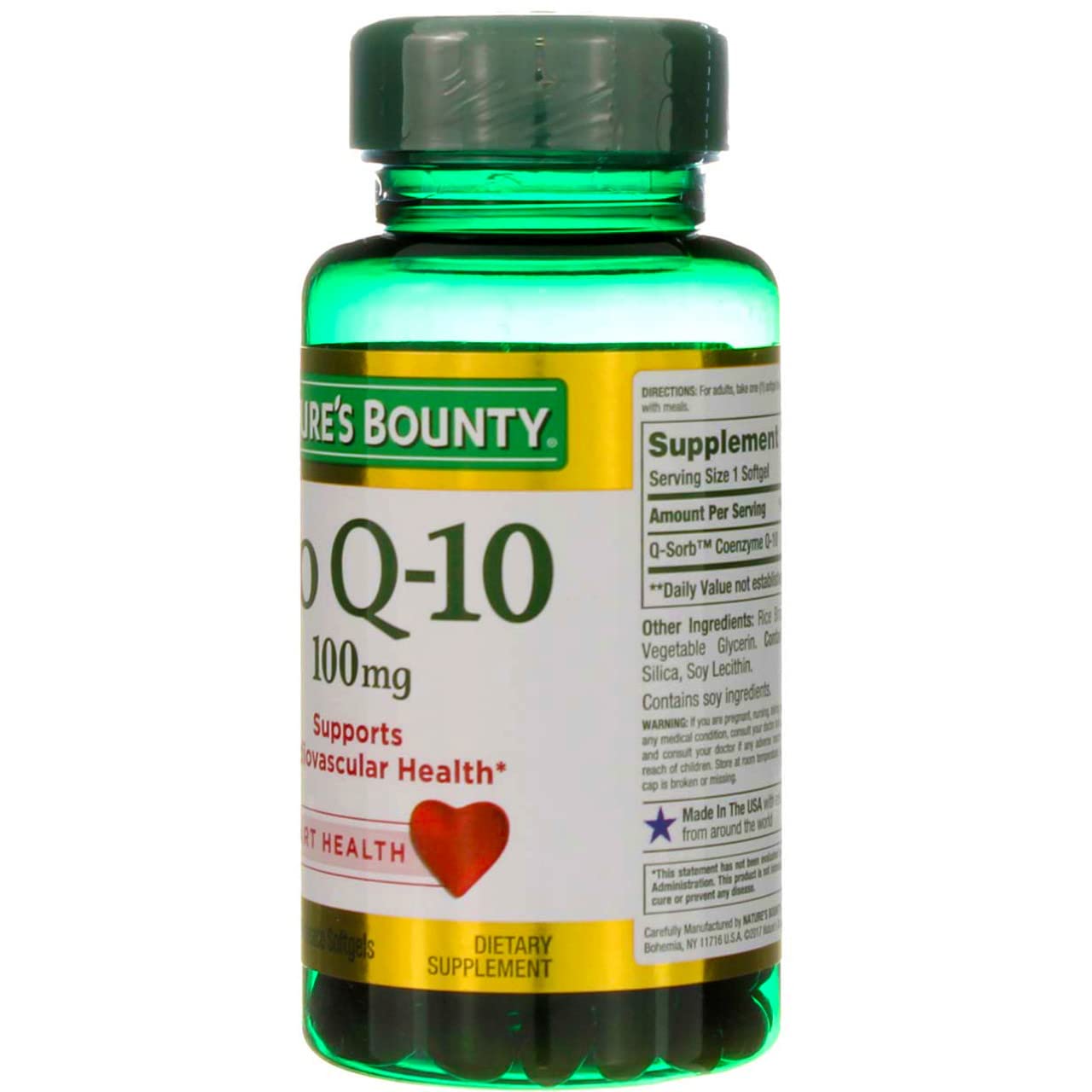 Foto 7 pulgar | Suplemento Nature's Bounty Co Q-10, Cápsulas Blandas De 100 Mg, 75 Unidades X 2 - Venta Internacional.
