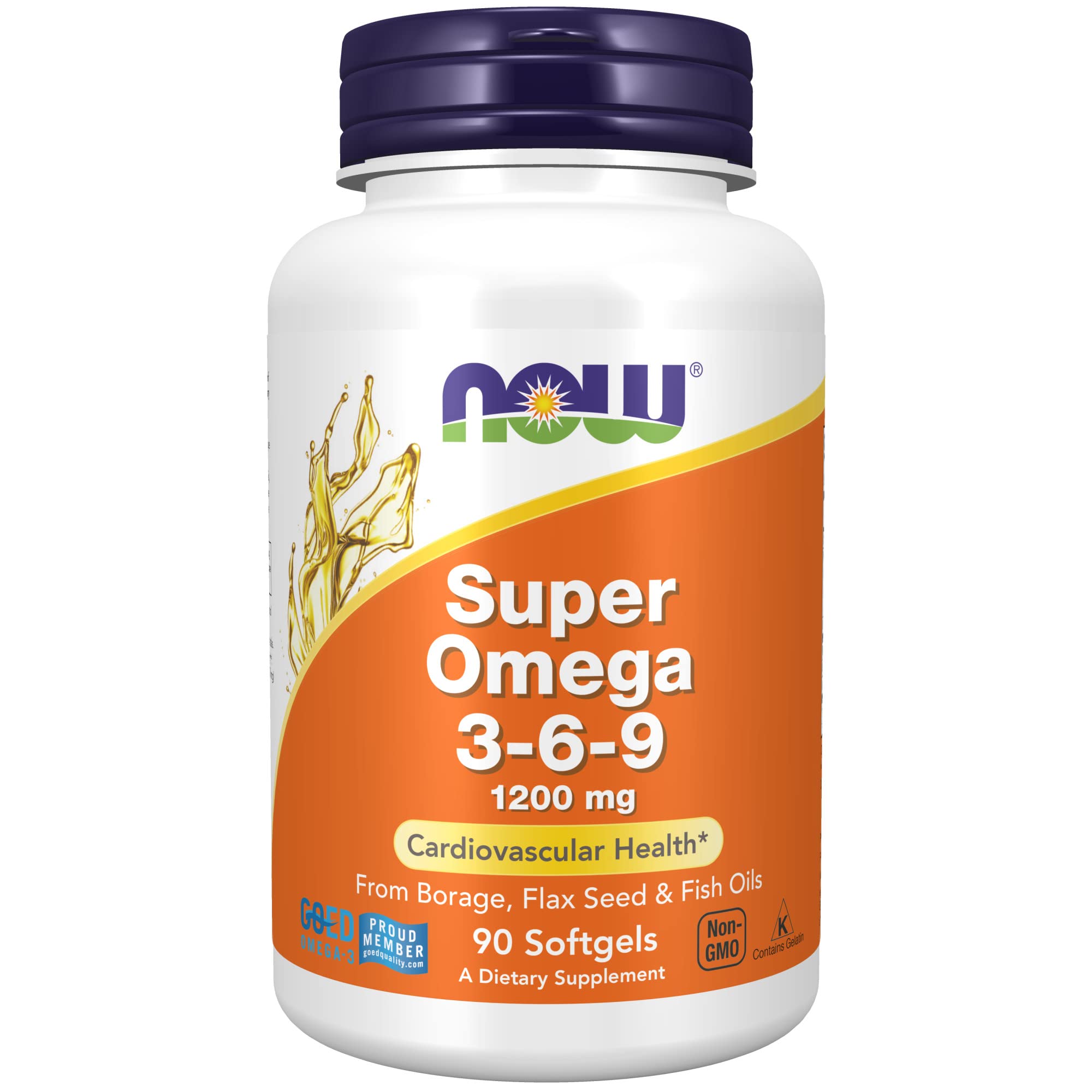 Foto 2 pulgar | Supplements Now Super Omega 3-6-9 1200 Mg 90 Cápsulas Blandas - Venta Internacional.