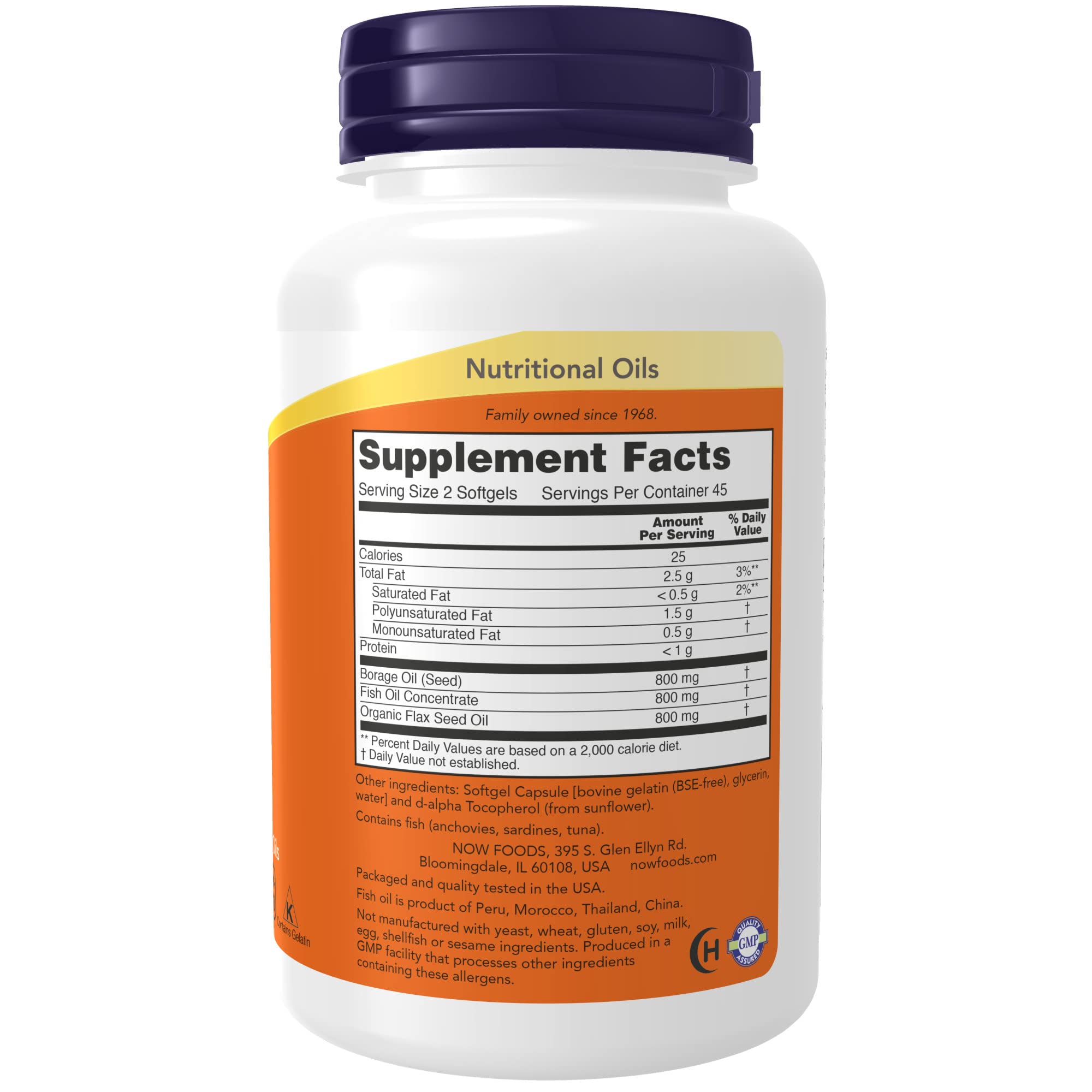 Foto 3 pulgar | Supplements Now Super Omega 3-6-9 1200 Mg 90 Cápsulas Blandas - Venta Internacional.