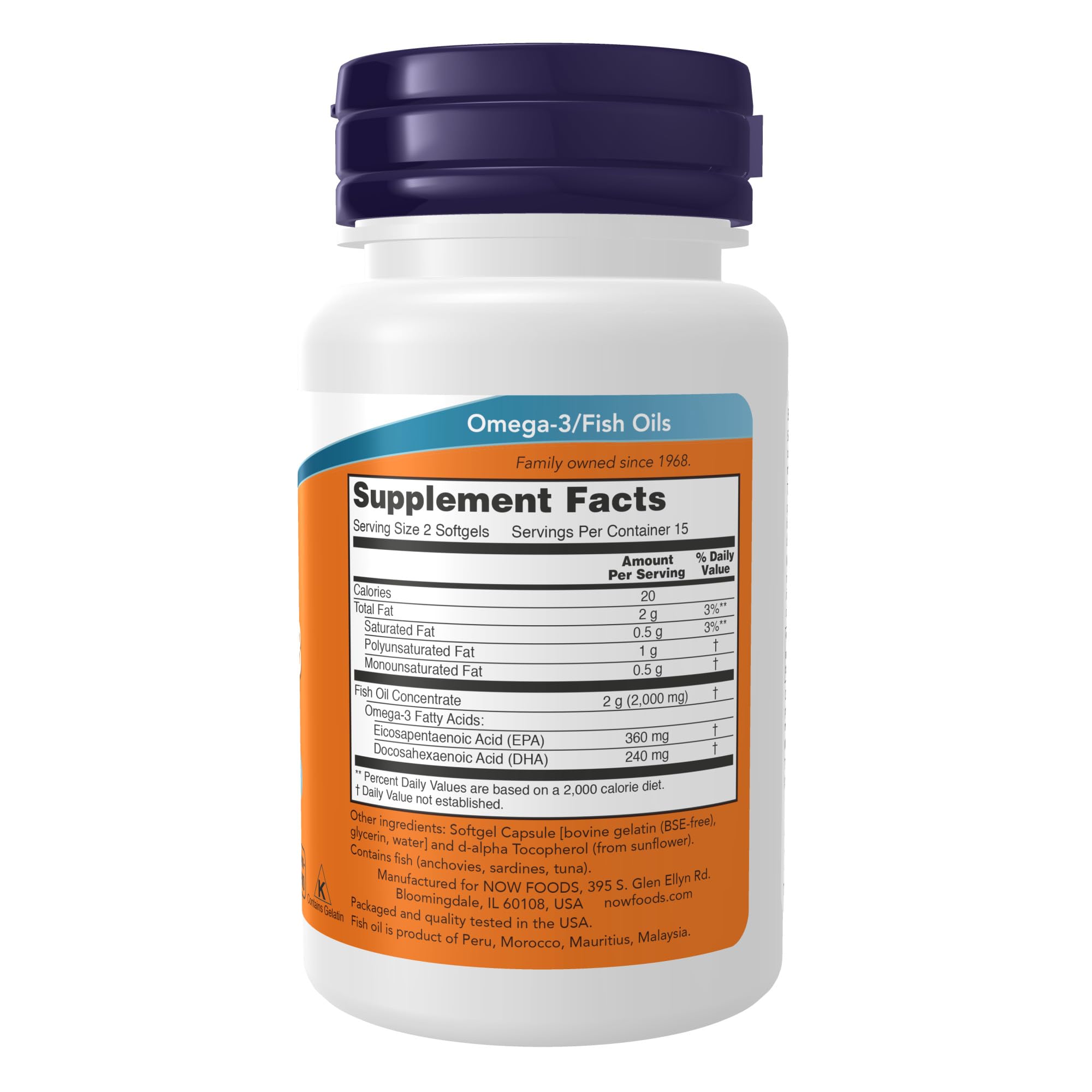 Foto 2 | Suplemento Now Foods Omega-3 180 Epa/ 120 Dha 30 Cápsulas Blandas - Venta Internacional.