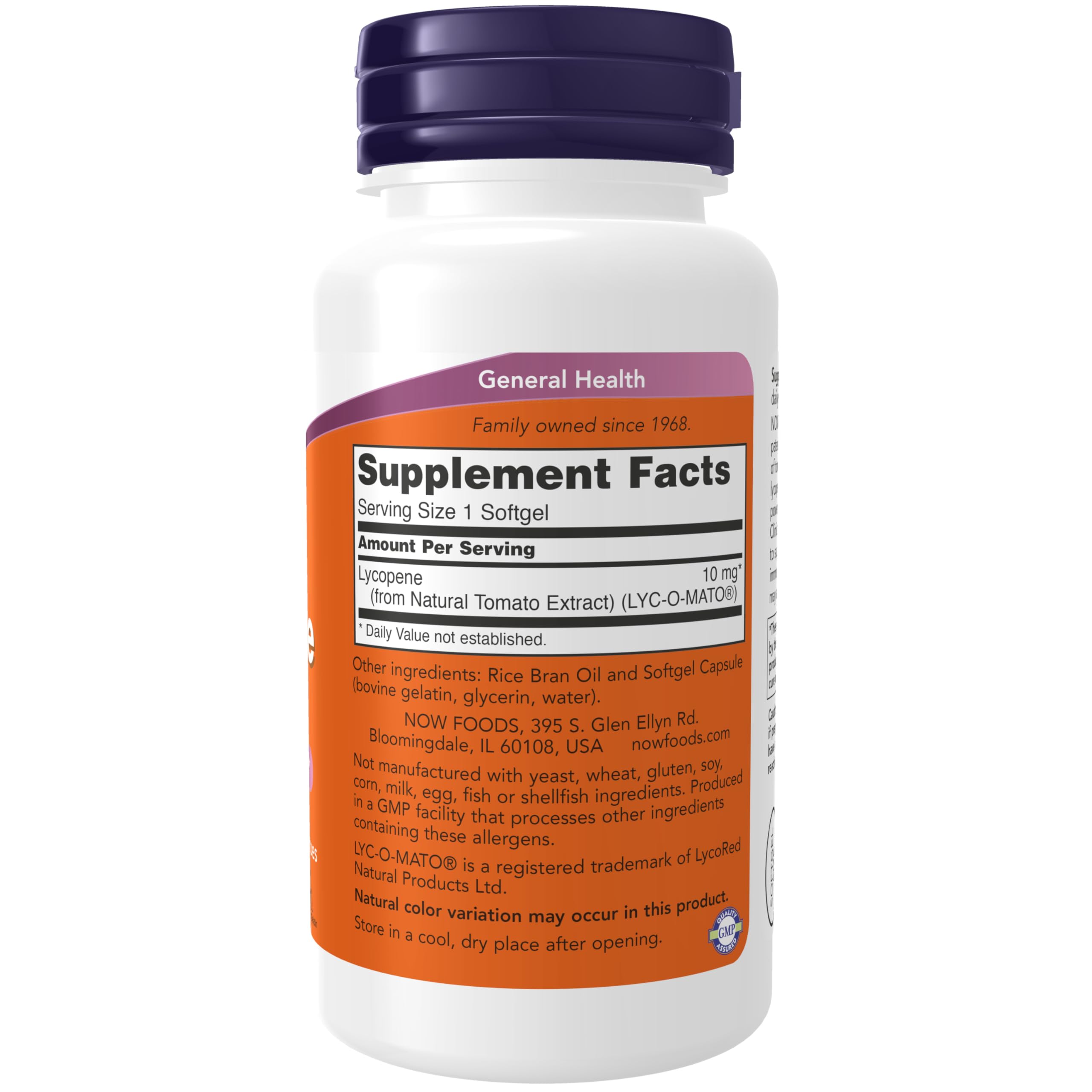 Foto 3 pulgar | Supplements Now Licopeno 10 Mg Con Extracto Natural 120 Cápsulas Blandas - Venta Internacional.