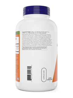 Foto 3 | Suplemento Now Foods Betaína Hcl 648 Mg 240 Cápsulas Vegetarianas - Venta Internacional.