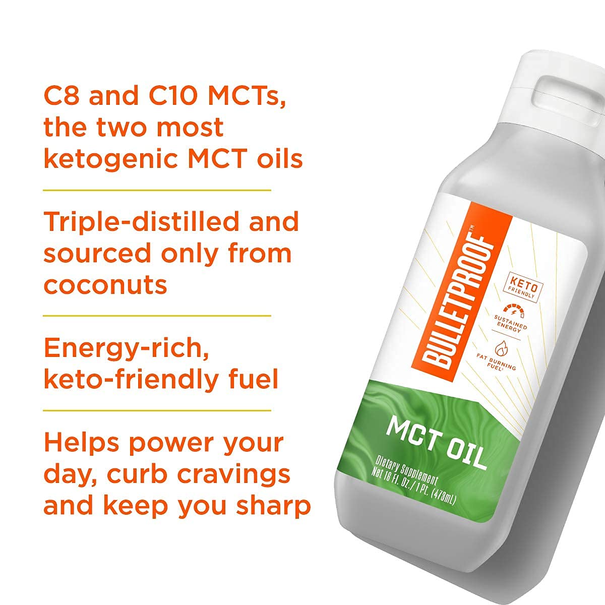 Foto 4 pulgar | Suplemento Bulletproof Bulletproof Mct Oil 473 Ml - Venta Internacional.